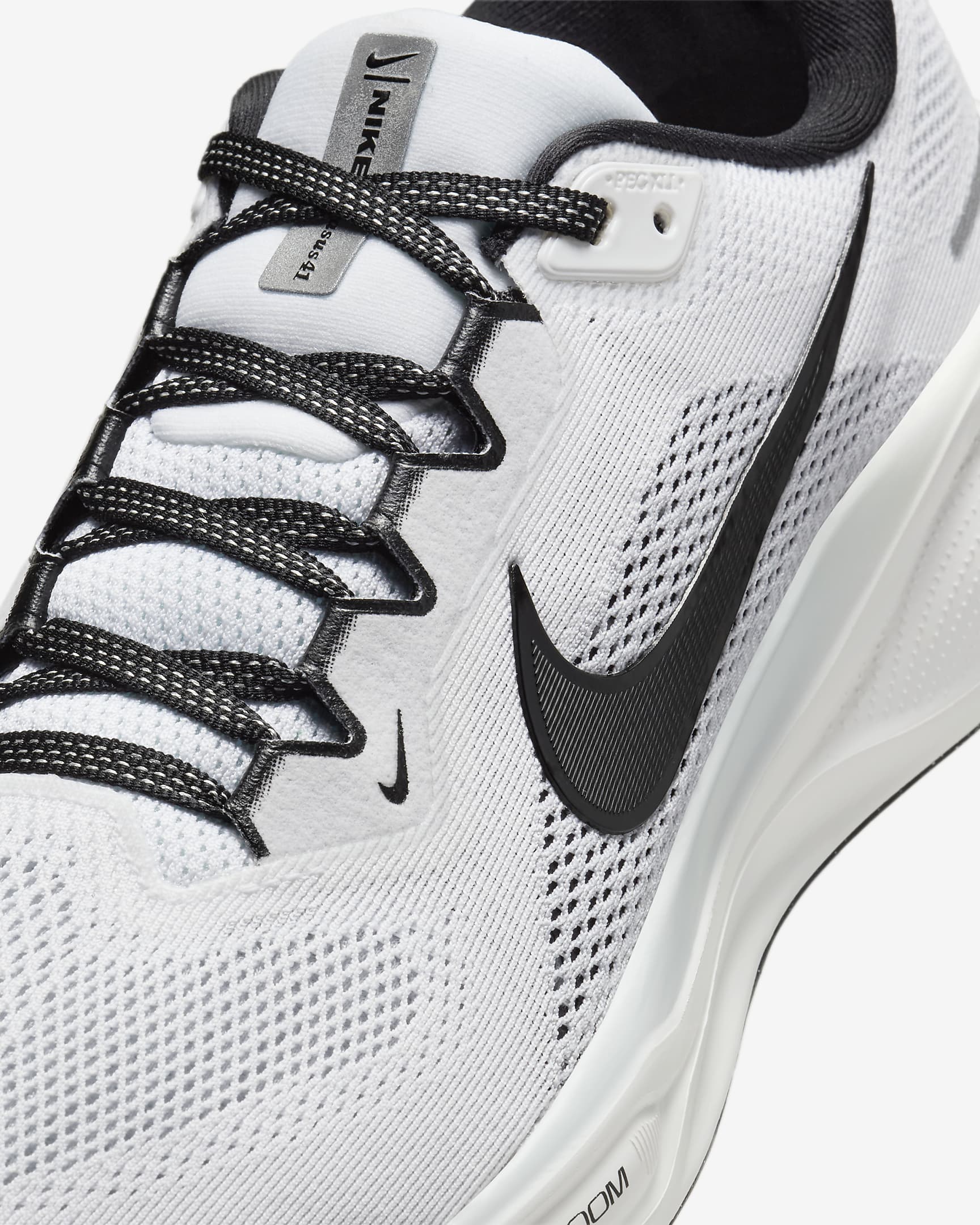 Nike Pegasus 41 Men's Road Running Shoes - White/Pure Platinum/Summit White/Black