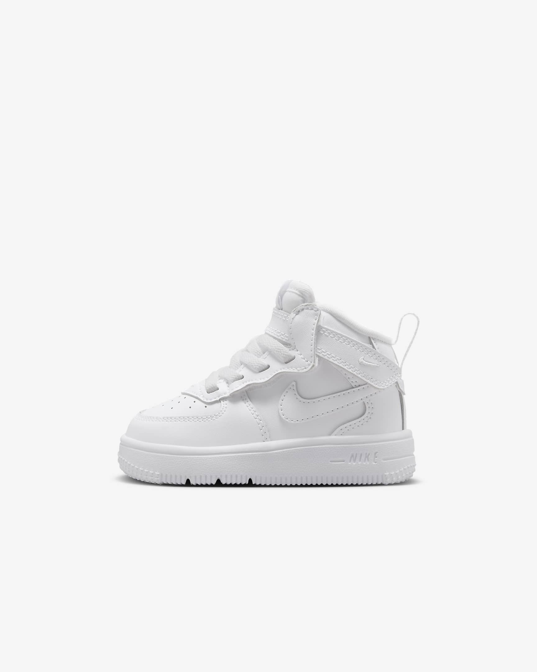 Nike Force 1 Mid EasyOn Baby/Toddler Shoes - White/White/White
