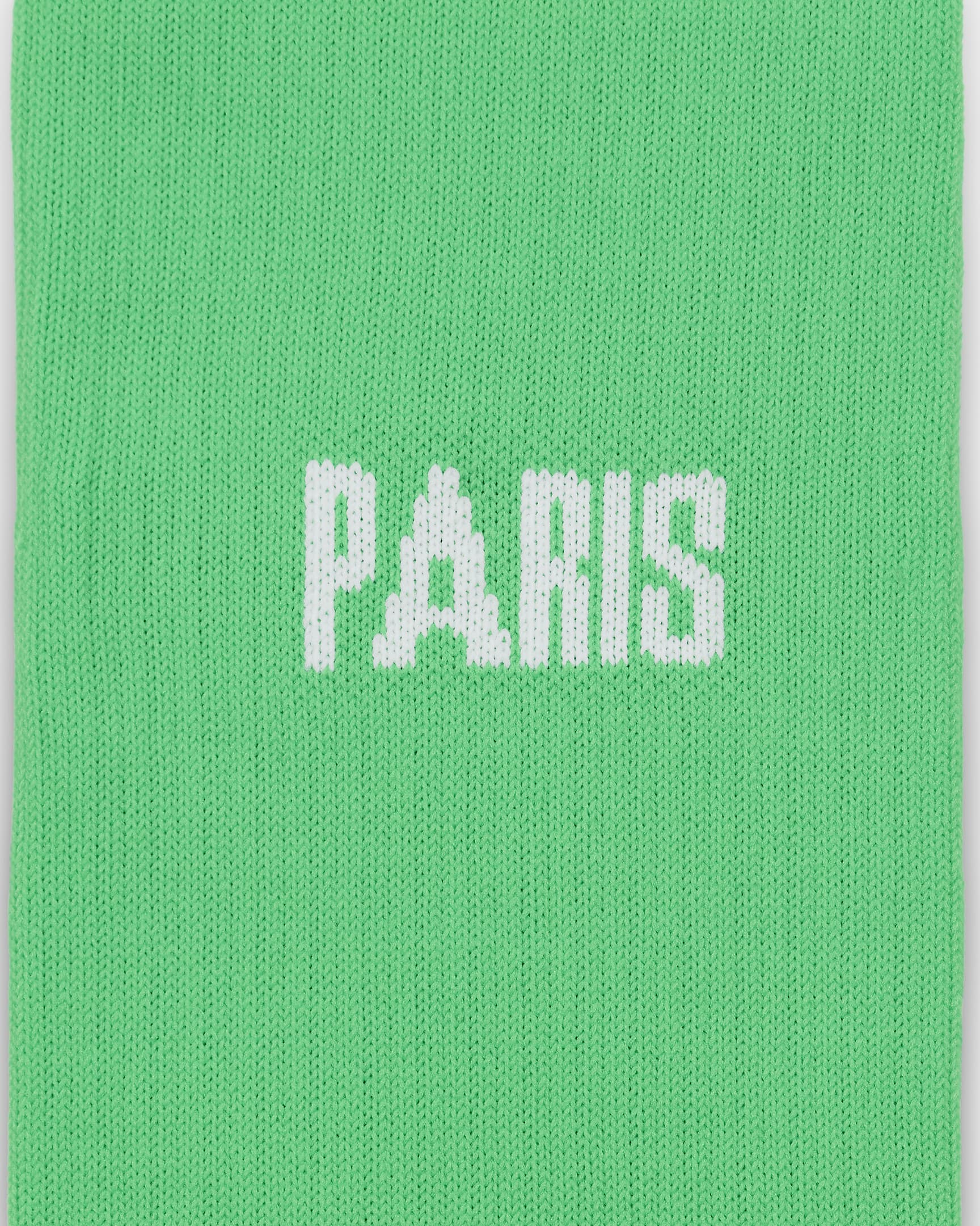 Paris Saint-Germain Strike Nike kniehohe Torwart-Fußballsocken - Green Spark/Weiß