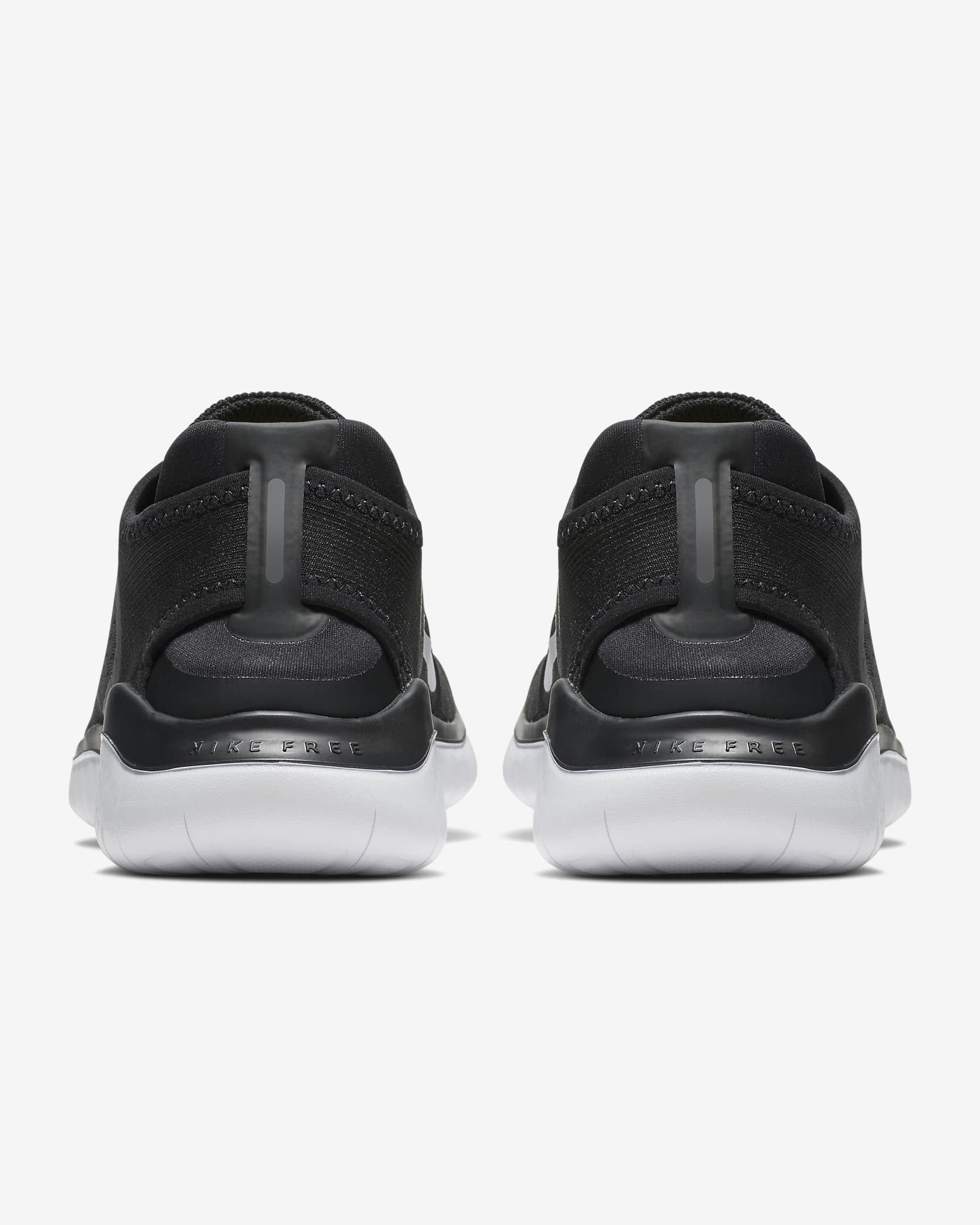 Nike Free Run 2018 Men's Road Running Shoes - Black/White