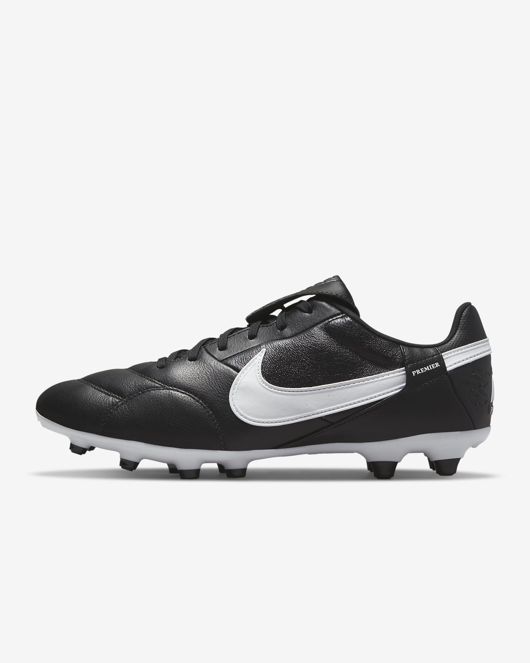 NikePremier 3 Firm-Ground Low-Top Football Boot - Black/White