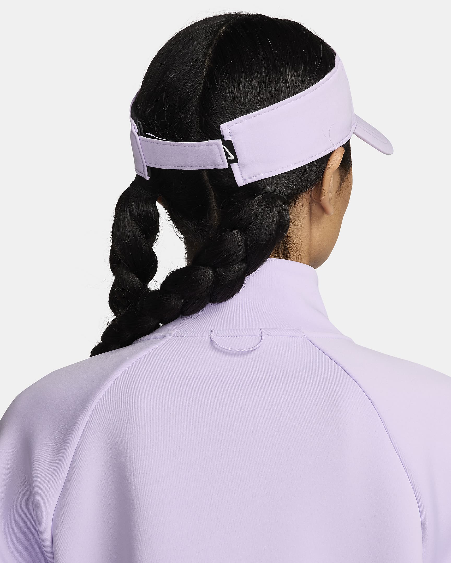 หมวกไวเซอร์ Swoosh Nike Dri-FIT Ace - Lilac Bloom/Anthracite/ขาว