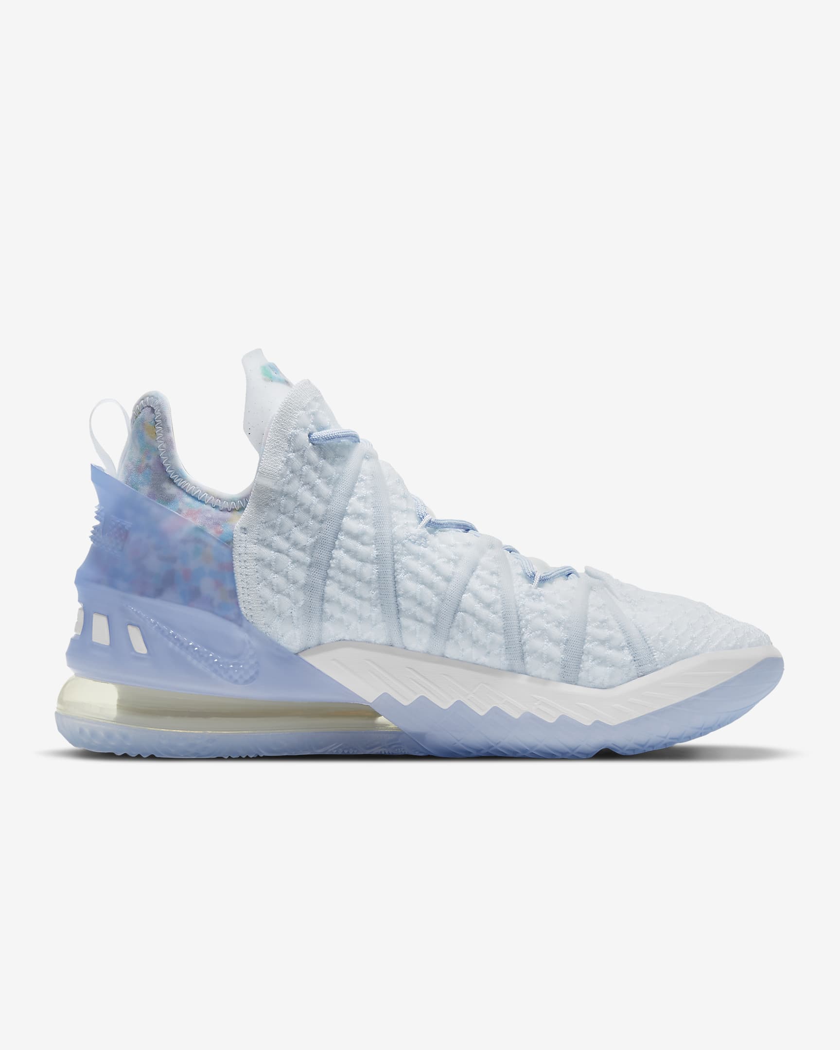 LeBron 18 Basketball Shoe - Blue Tint/Clear/White