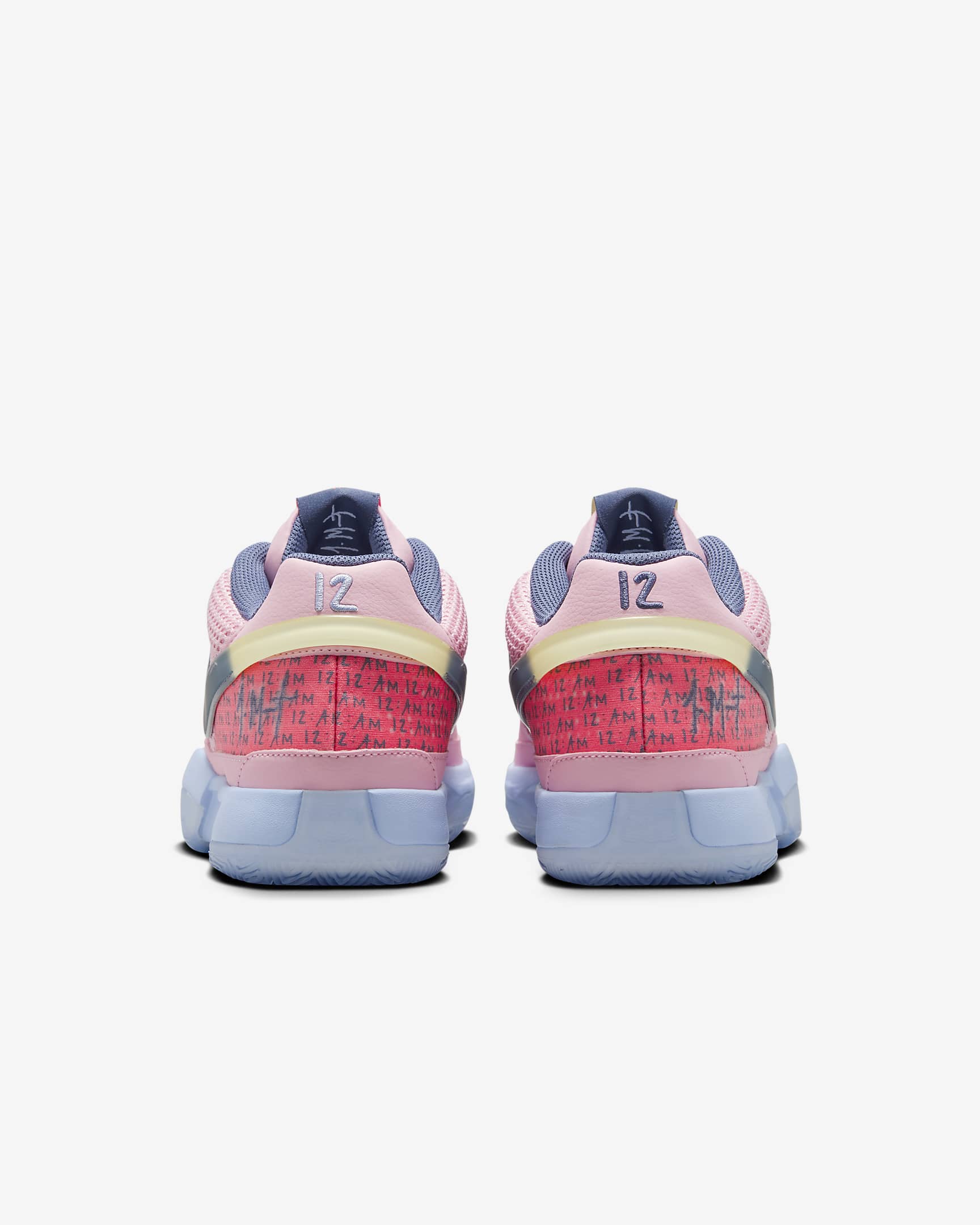 Ja 1 Basketball Shoes - Medium Soft Pink/Cobalt Bliss/Citron Tint/Diffused Blue