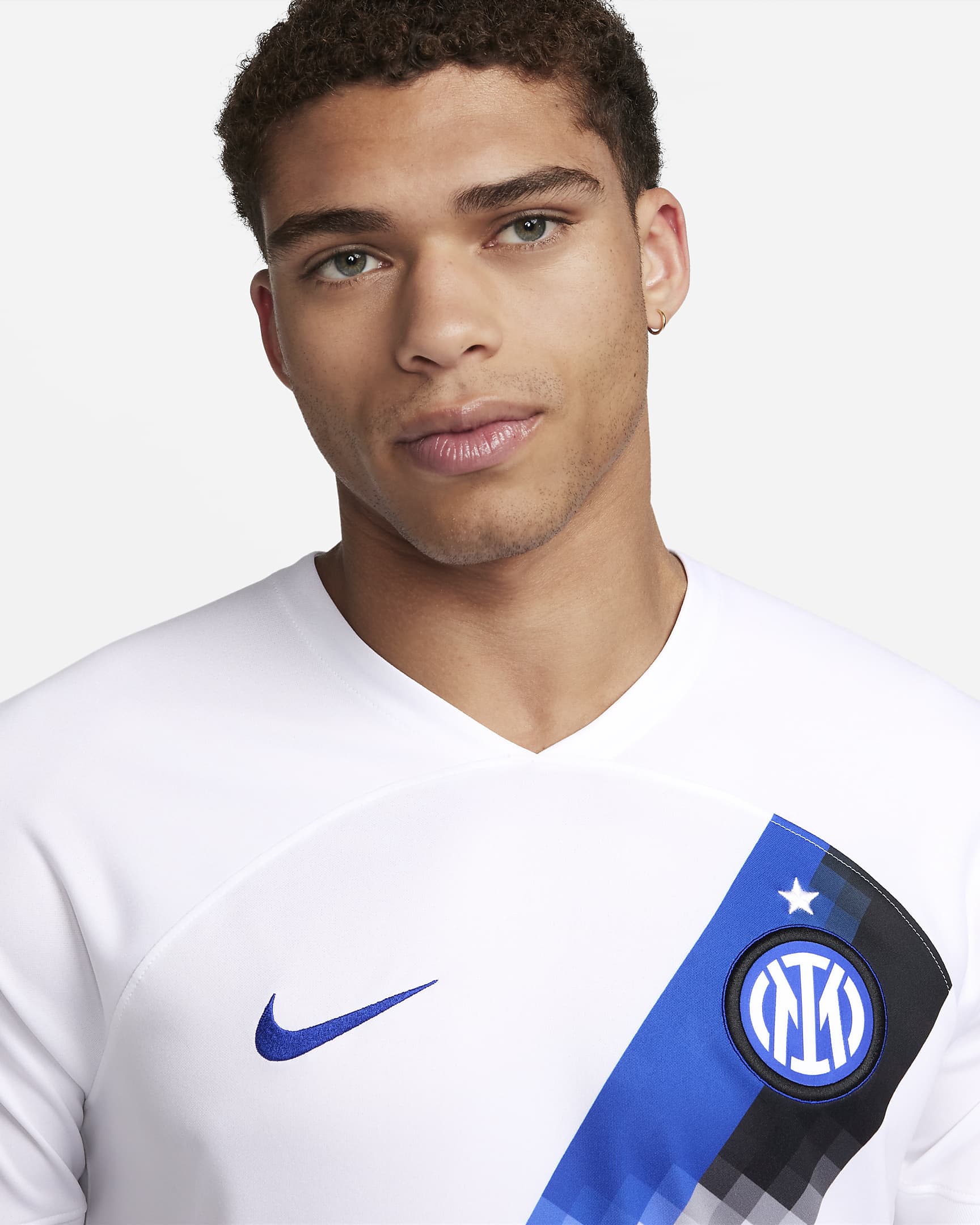 Jersey de fútbol Nike Dri-FIT del Inter de Milán visitante 2023/24 Stadium para hombre - Blanco/Azul Lyon