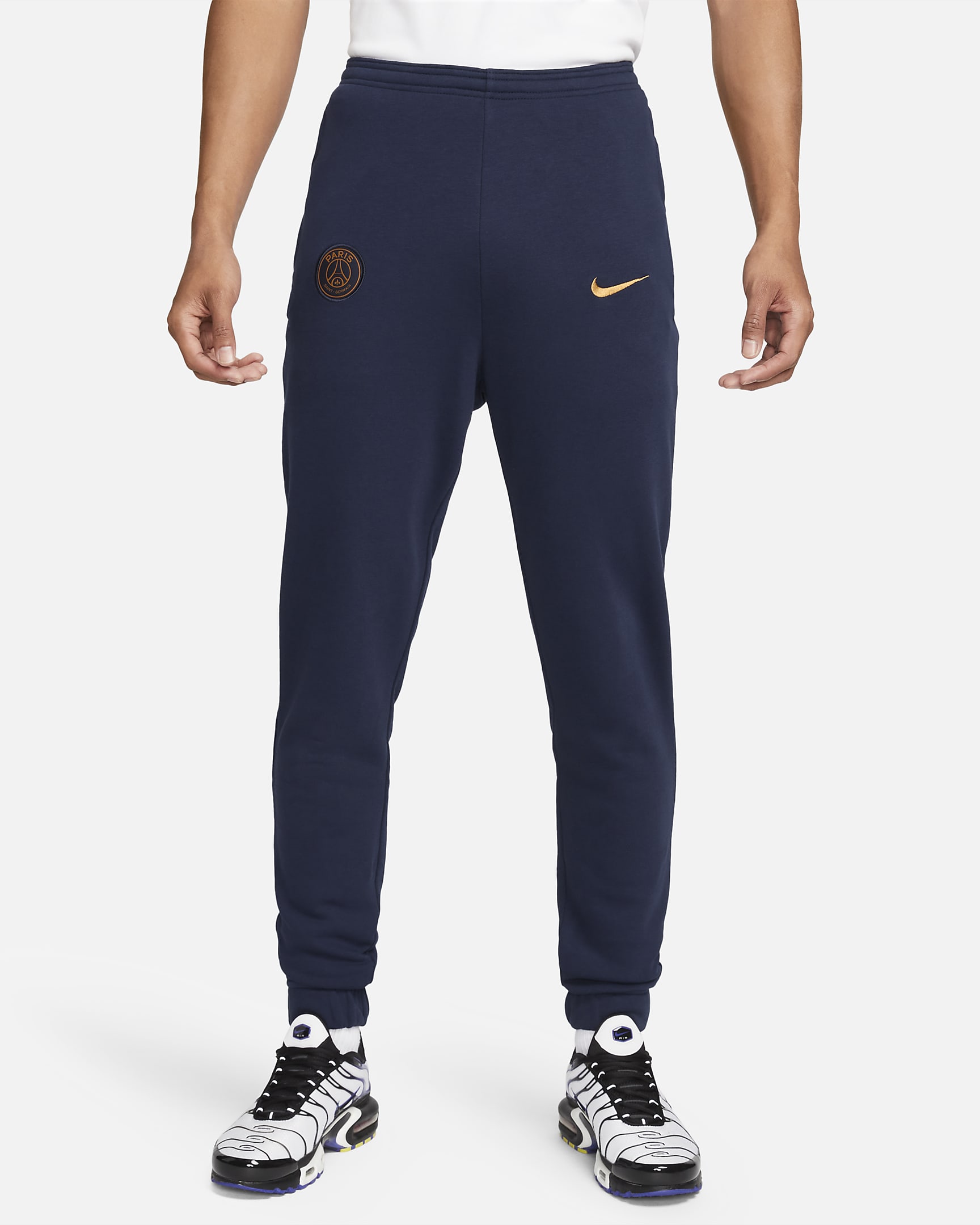 Calças De Futebol Em Tecido Moletão Nike Paris Saint Germain Para Homem Nike Pt 5175