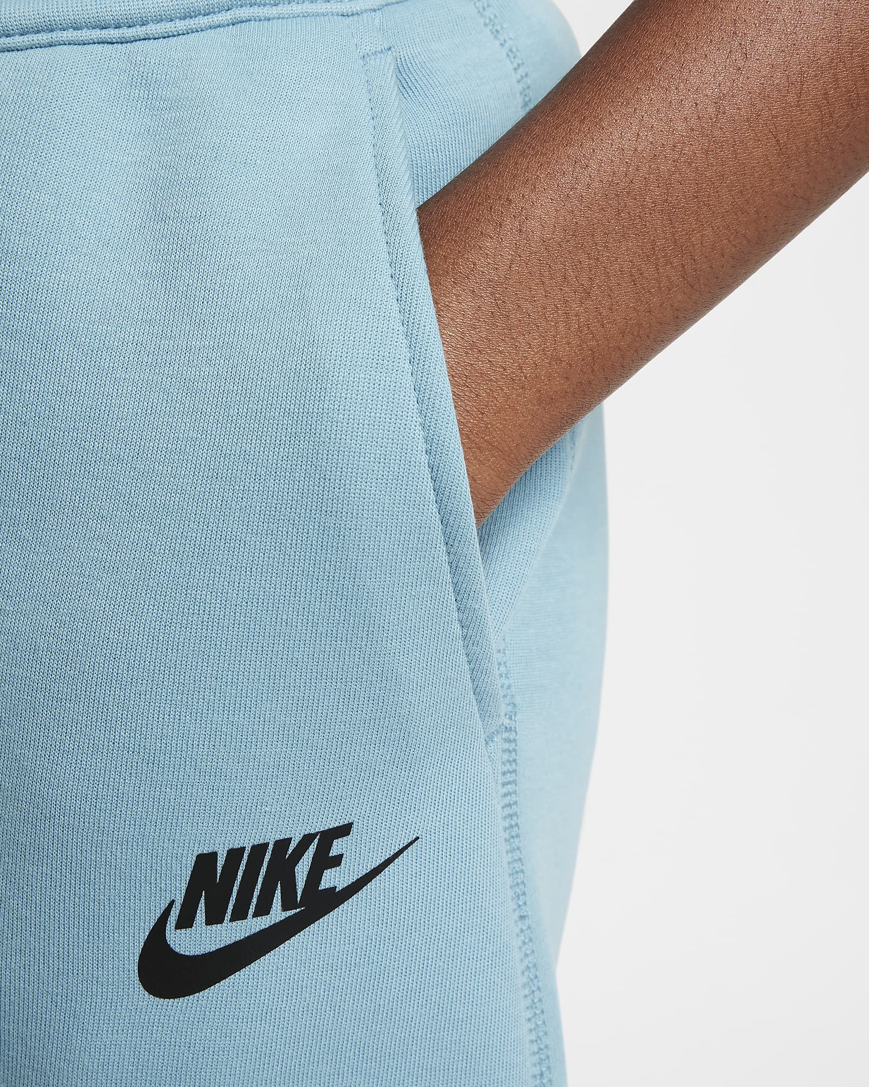 Nike Sportswear Tech Fleece Older Kids' (Boys') Trousers - Denim Turquoise/Black/Black