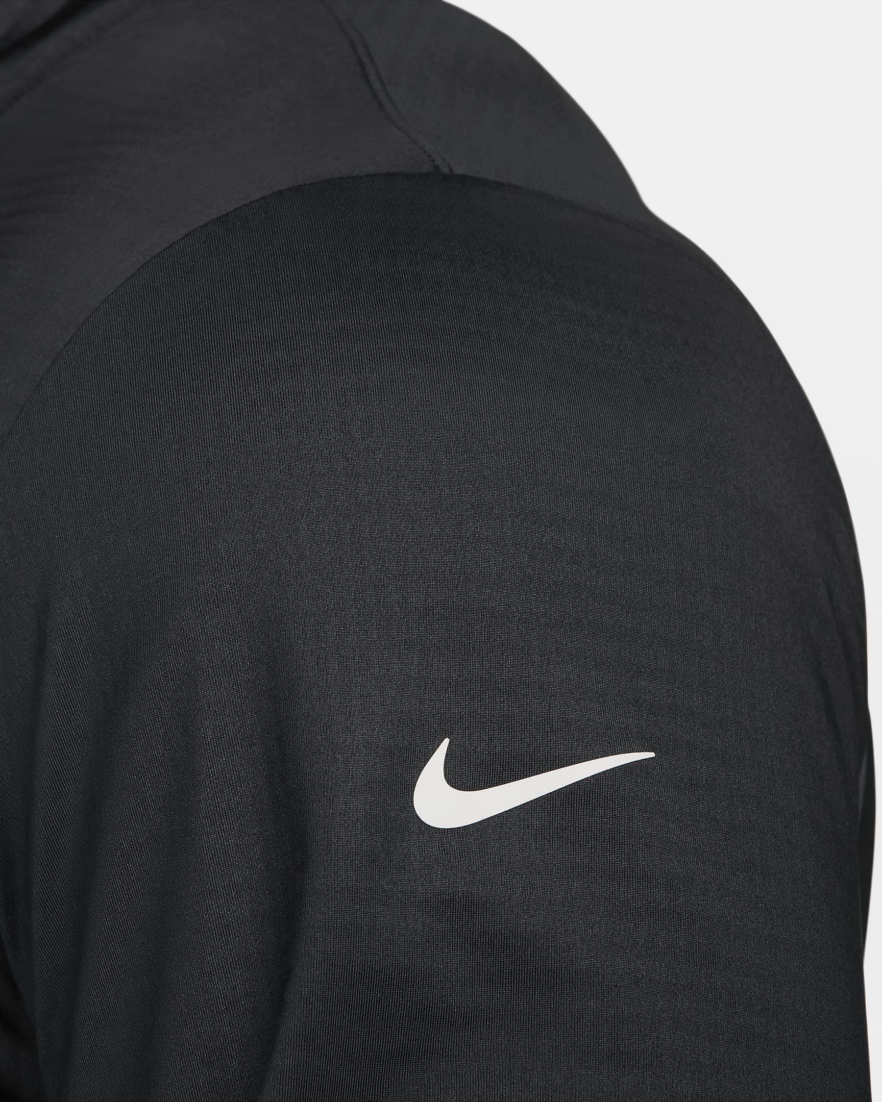 Nike Victory Dri-FIT Golfoberteil mit Halbreißverschluss für Herren - Schwarz/Weiß