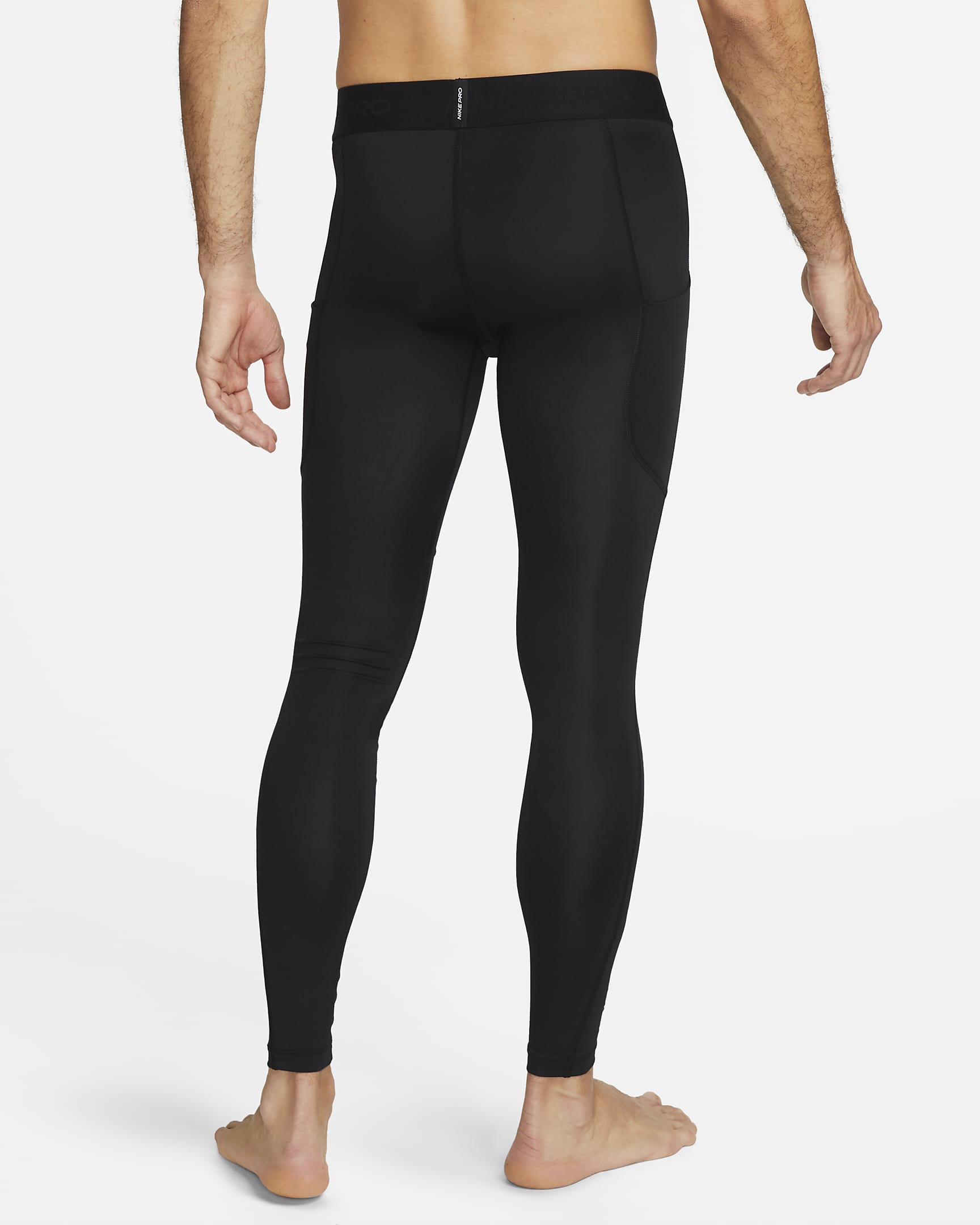 Nike Pro Dri-FIT Fitness-Tights für Herren - Schwarz/Weiß