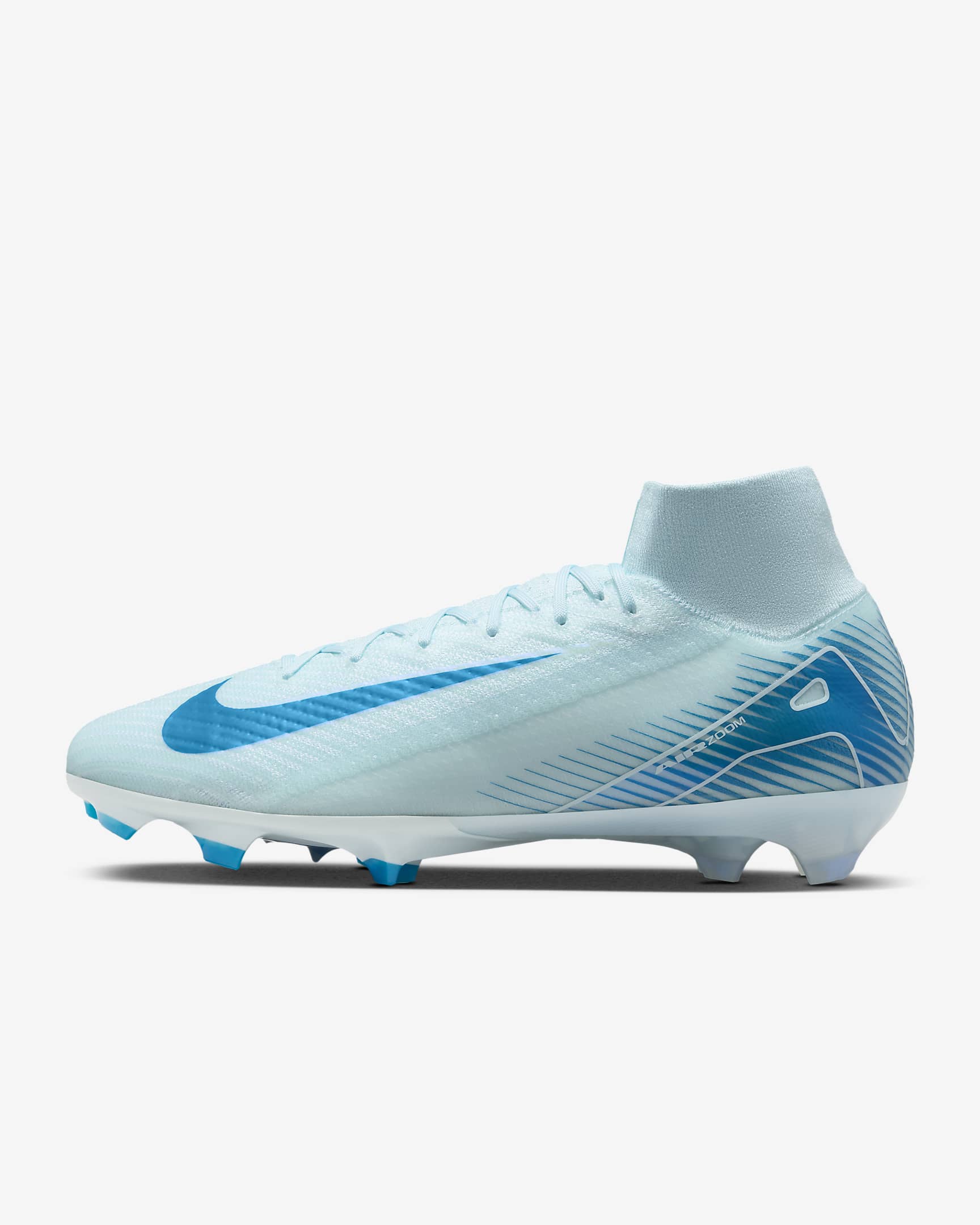 Fotbollssko för högt gräs Nike Mercurial Superfly 10 Elite FG med högt skaft - Glacier Blue/Blue Orbit