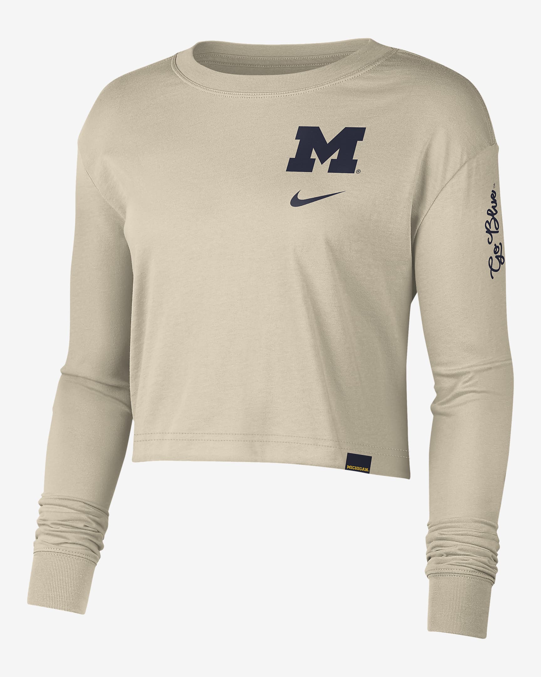 Michigan Women's Nike College Crew-Neck Long-Sleeve T-Shirt. Nike.com