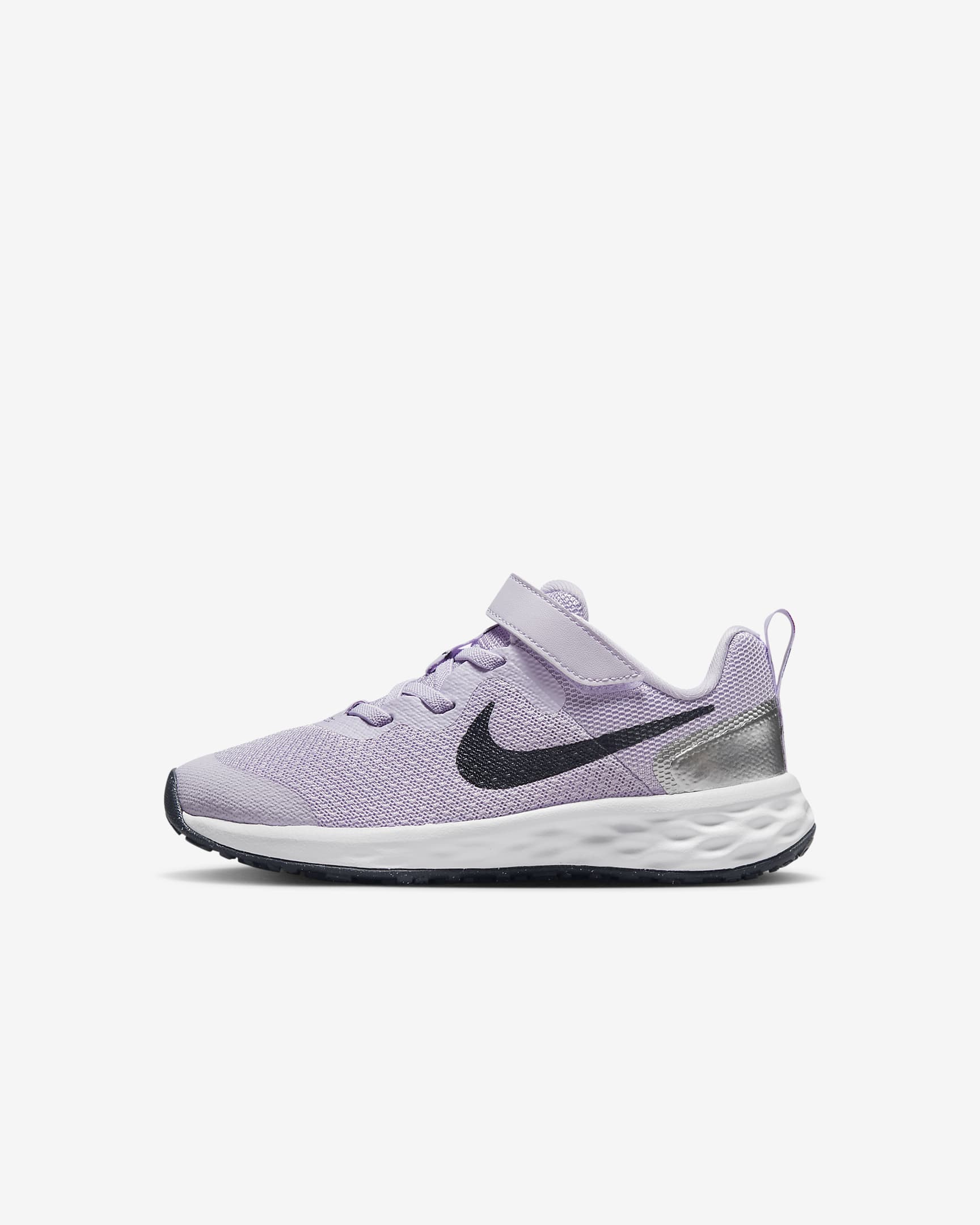 Nike Revolution 6 Younger Kids' Shoes - Violet Frost/Metallic Silver/Vivid Purple/Thunder Blue