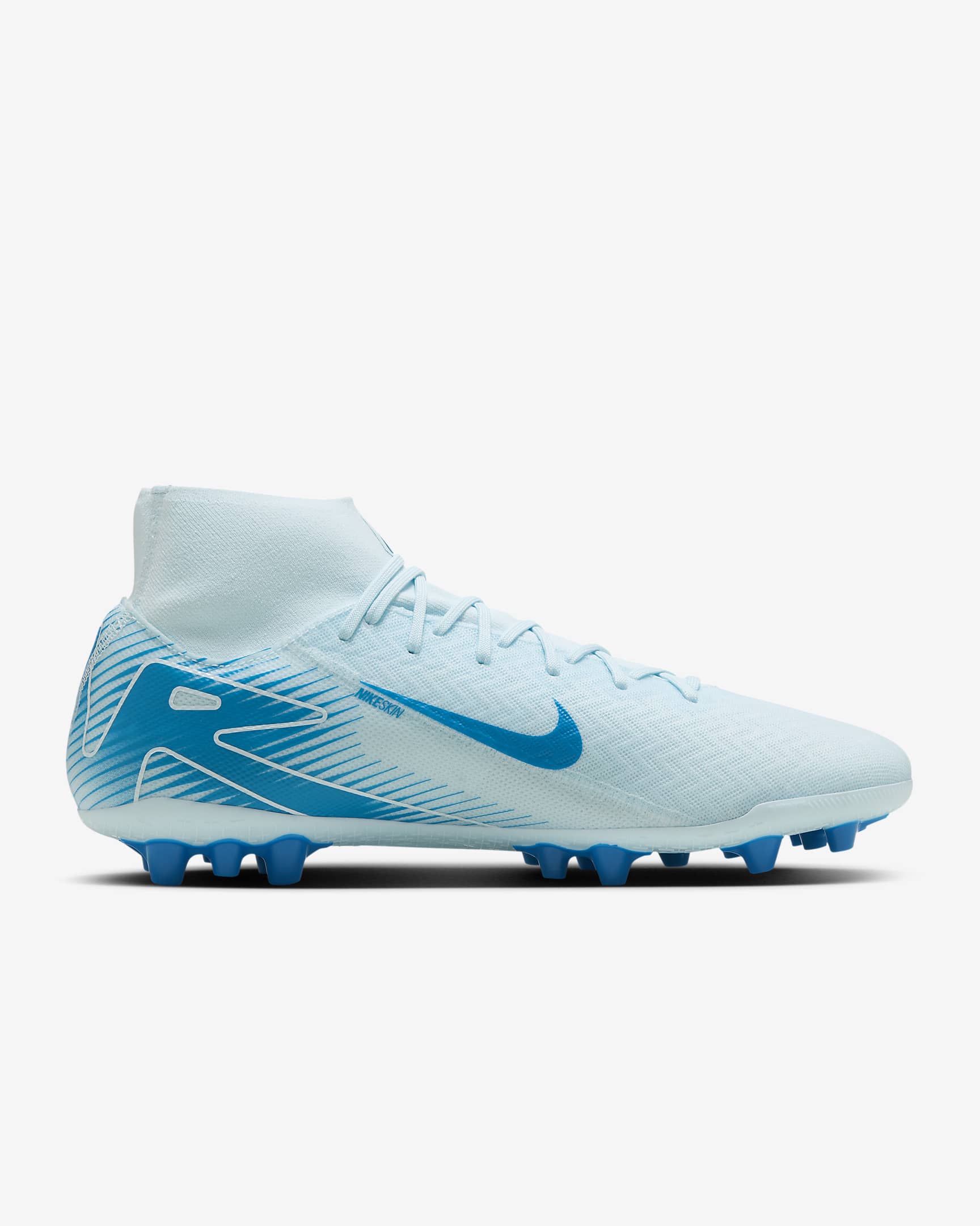 Nike Mercurial Superfly 10 Academy AG High-Top Soccer Cleats - Glacier Blue/Blue Orbit