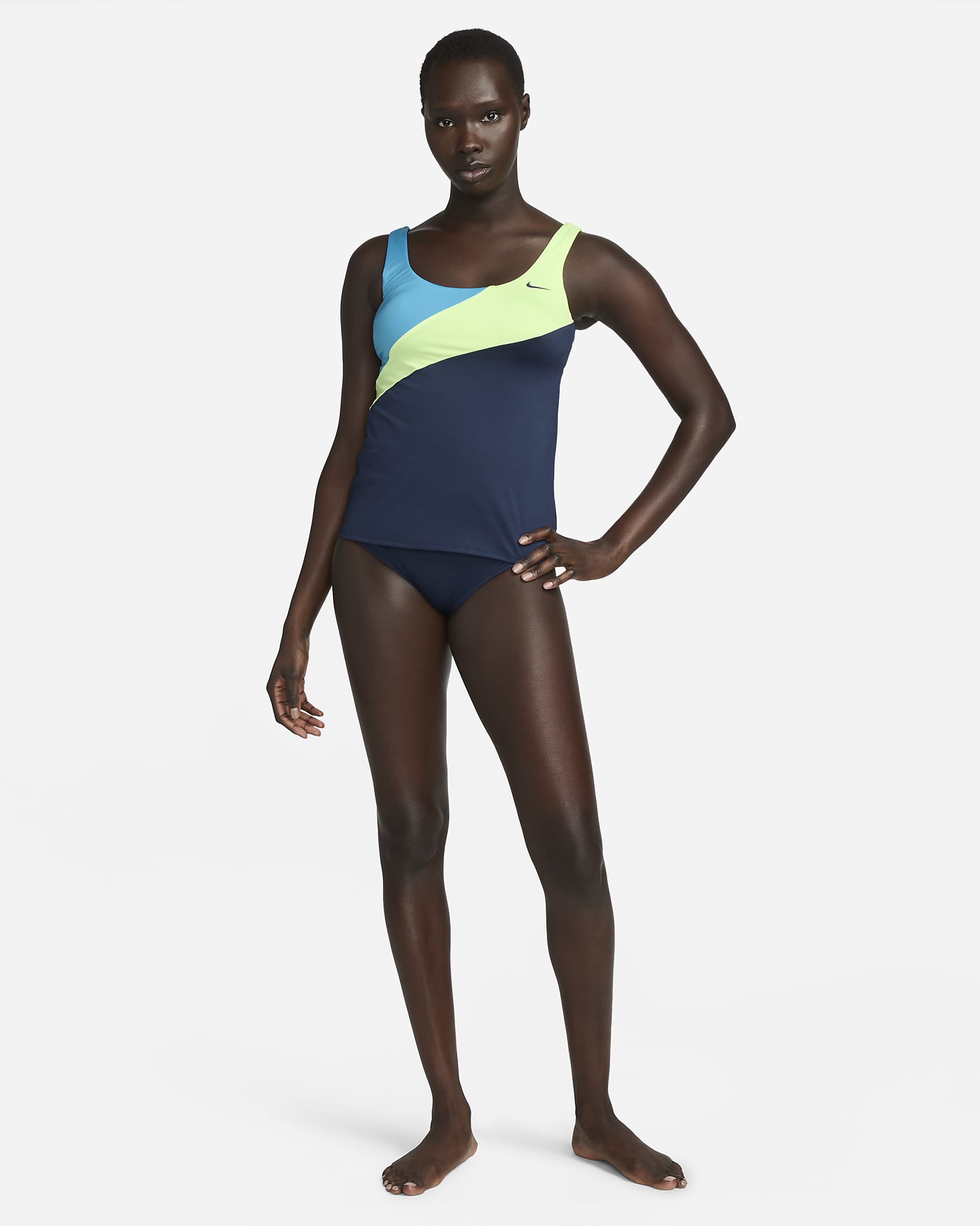 Prenda para la parte inferior de natación de cintura alta para mujer Nike Essential - Azul marino medianoche