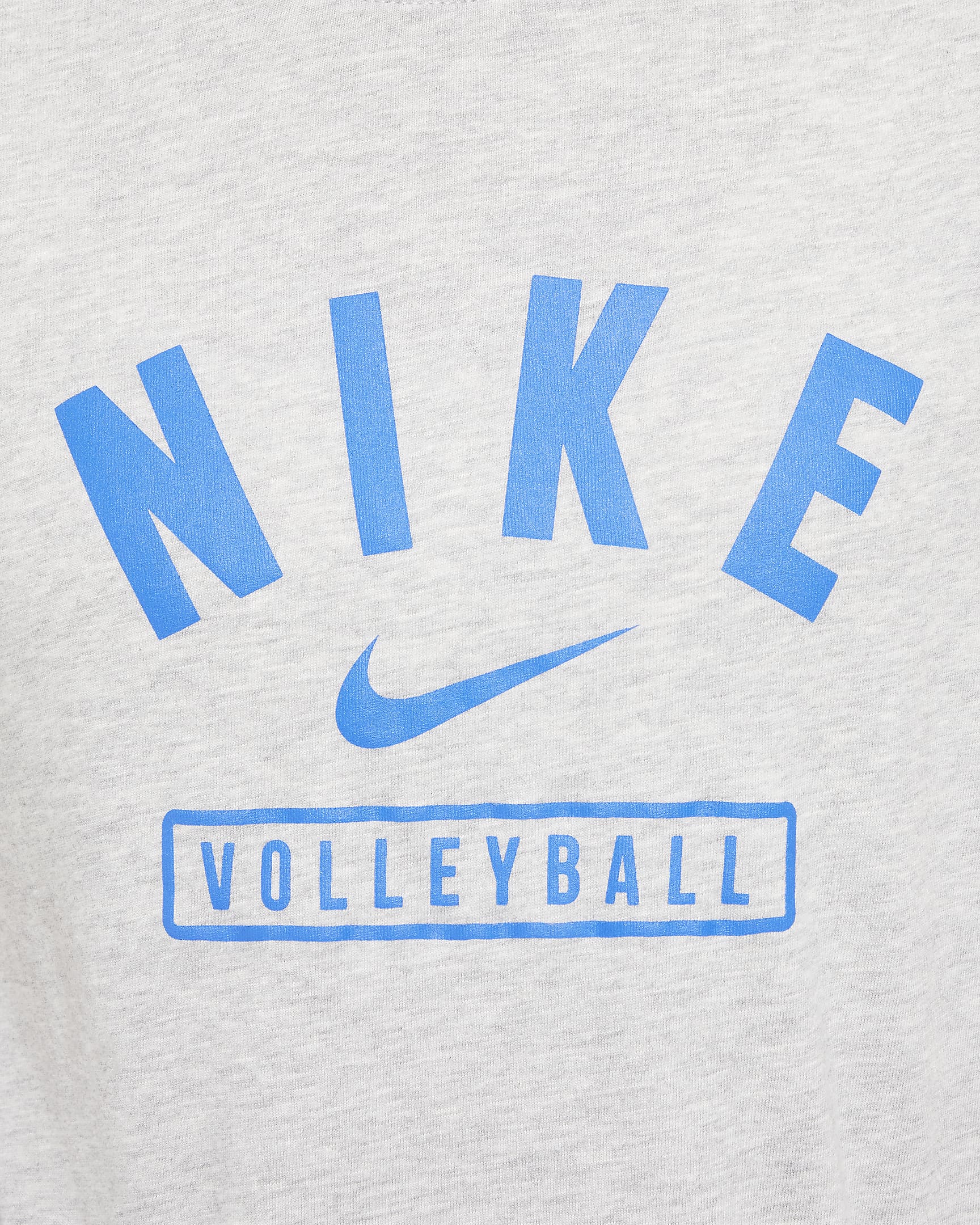 Nike Big Kids' Volleyball T-Shirt - Dark Grey Heather/Royal Blue