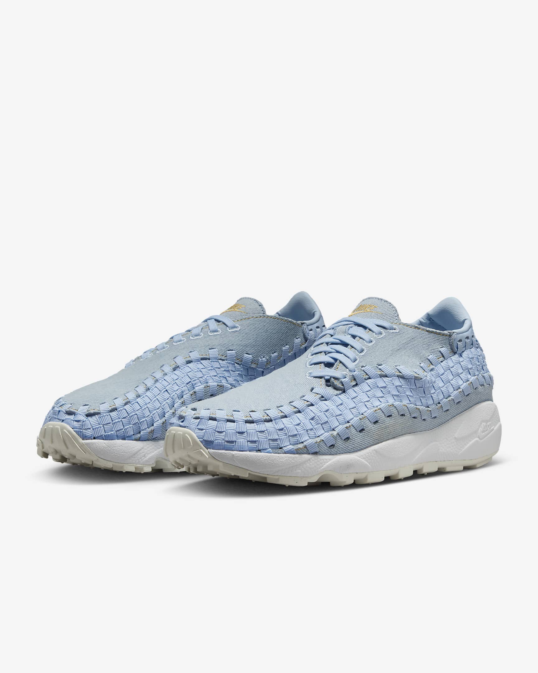 Nike Air Footscape Women's Shoes - Denim/Ice Blue/White/Wheat Gold