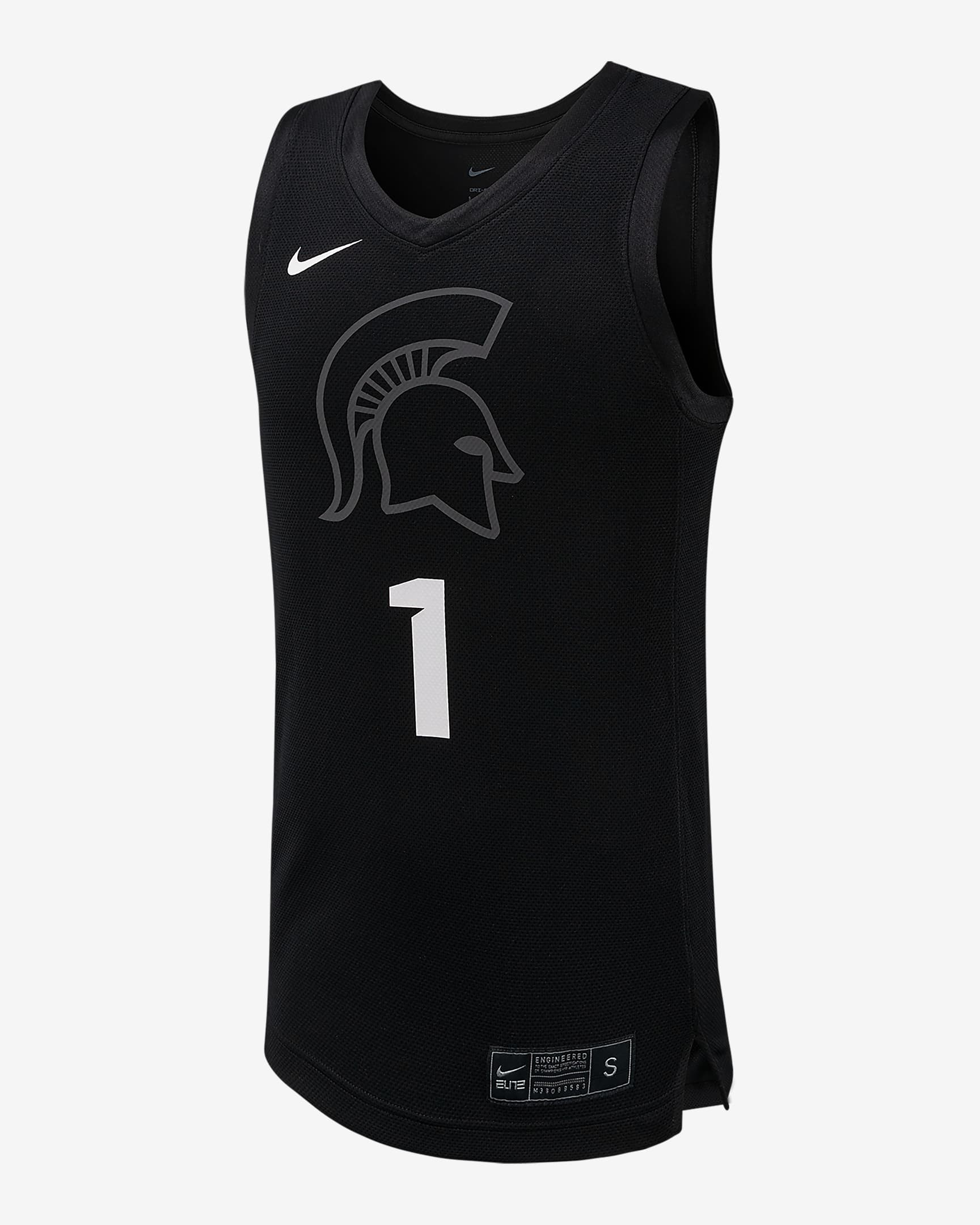 Jersey de básquetbol universitario Nike Replica Michigan State - Negro