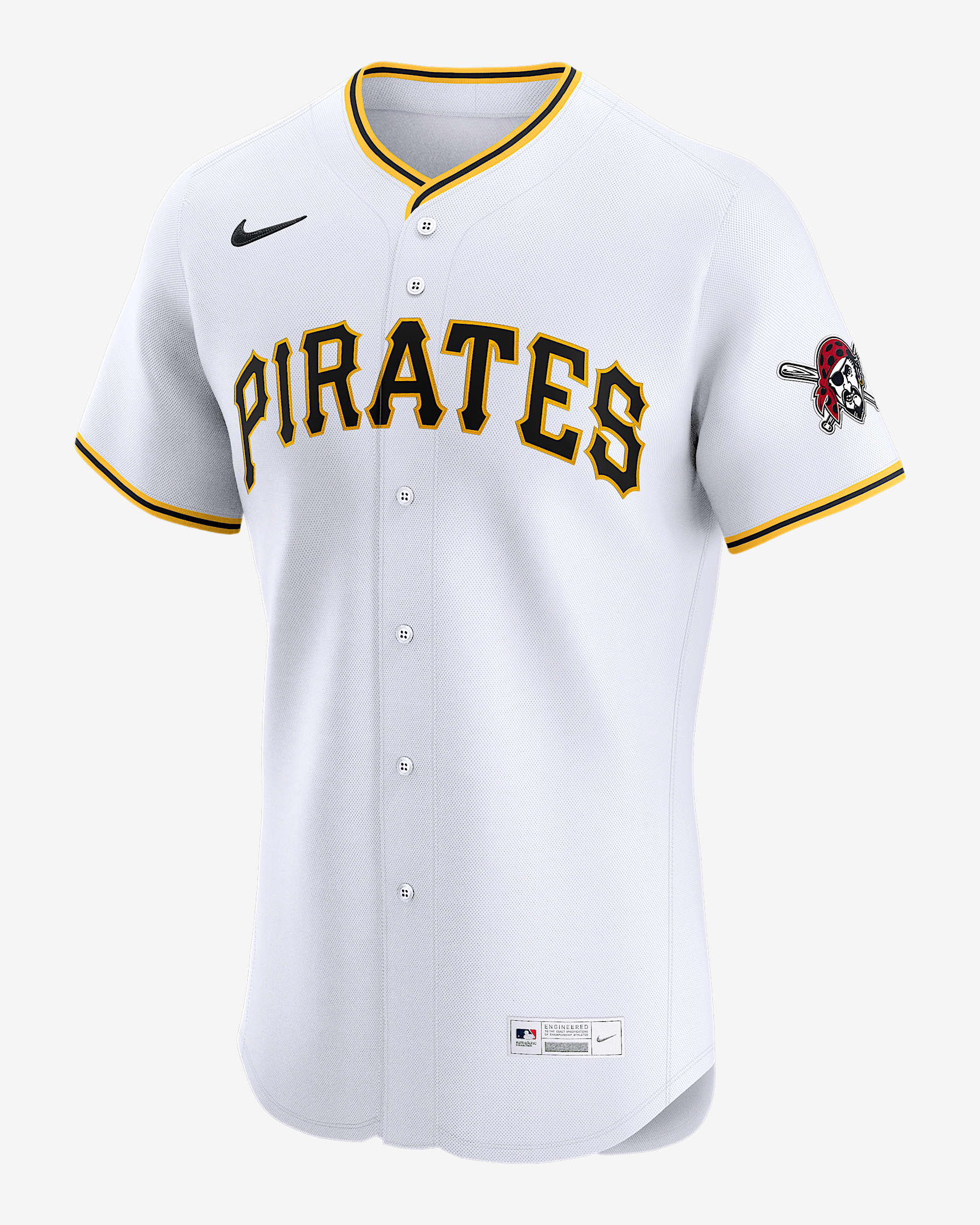 Pittsburgh Pirates Men's Nike Dri-FIT ADV MLB Elite Jersey - White