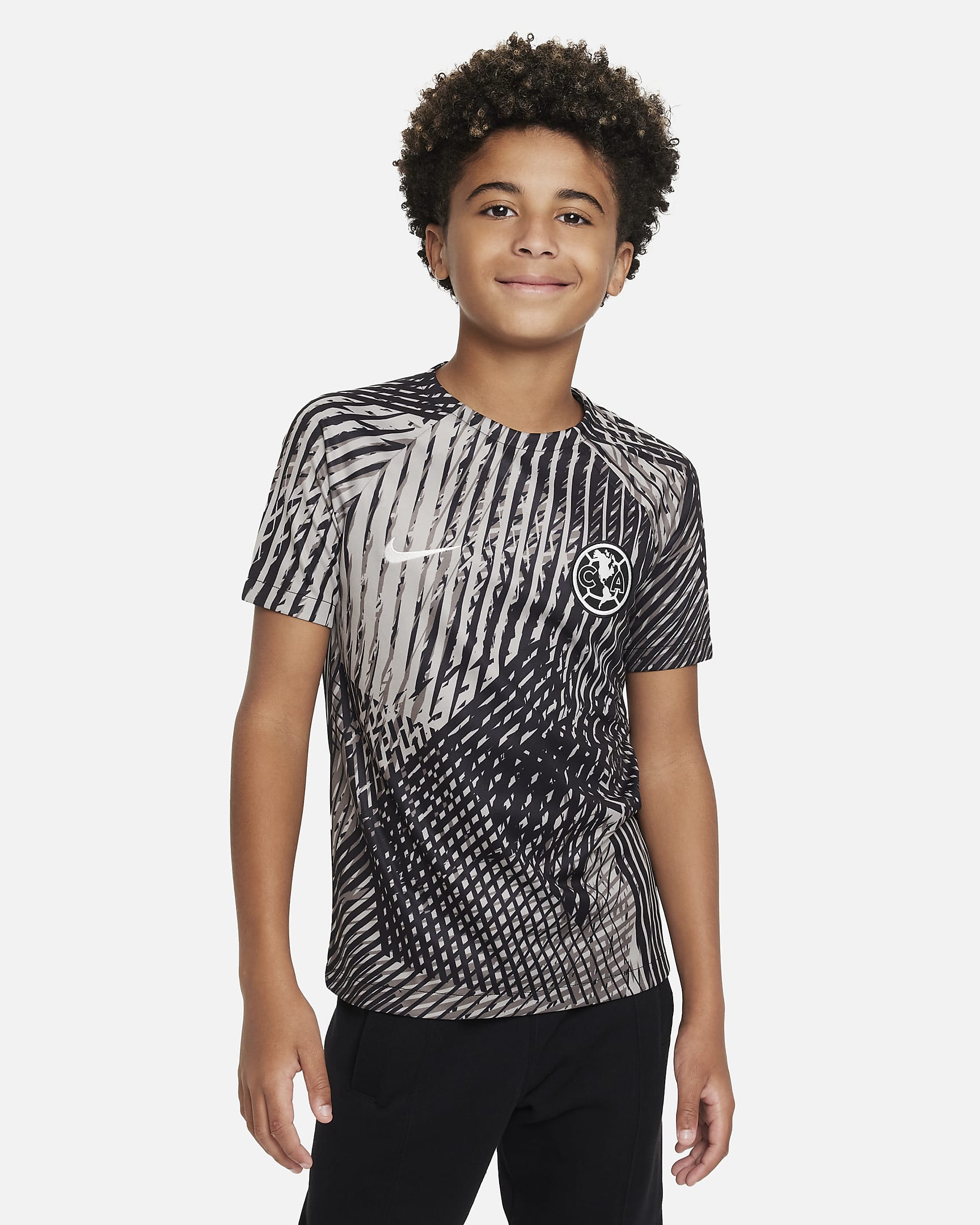 Playera de fútbol para antes del partido Nike Dri-FIT para niños talla ...