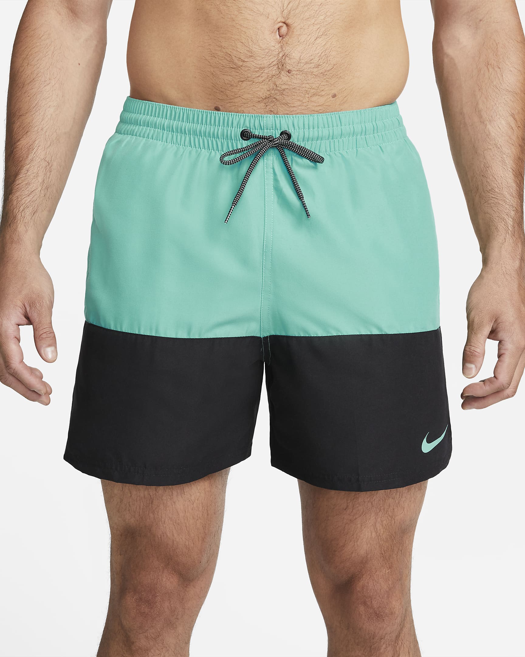 Nike Split Bañador de 13 cm - Hombre - Washed Teal/Negro/Negro