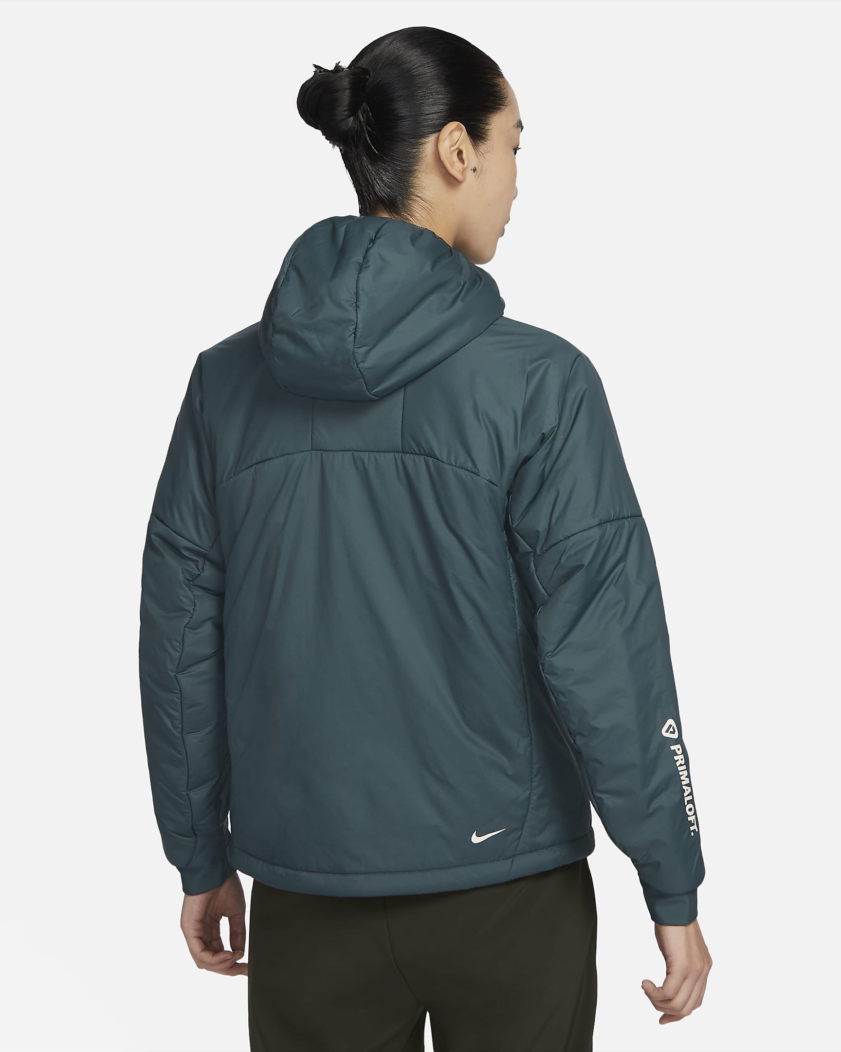 Nike ACG 'Rope De Dope' PrimaLoft® Women's Therma-FIT ADV Lightweight Water-Repellent Hooded Jacket - Faded Spruce/Mica Green/Summit White