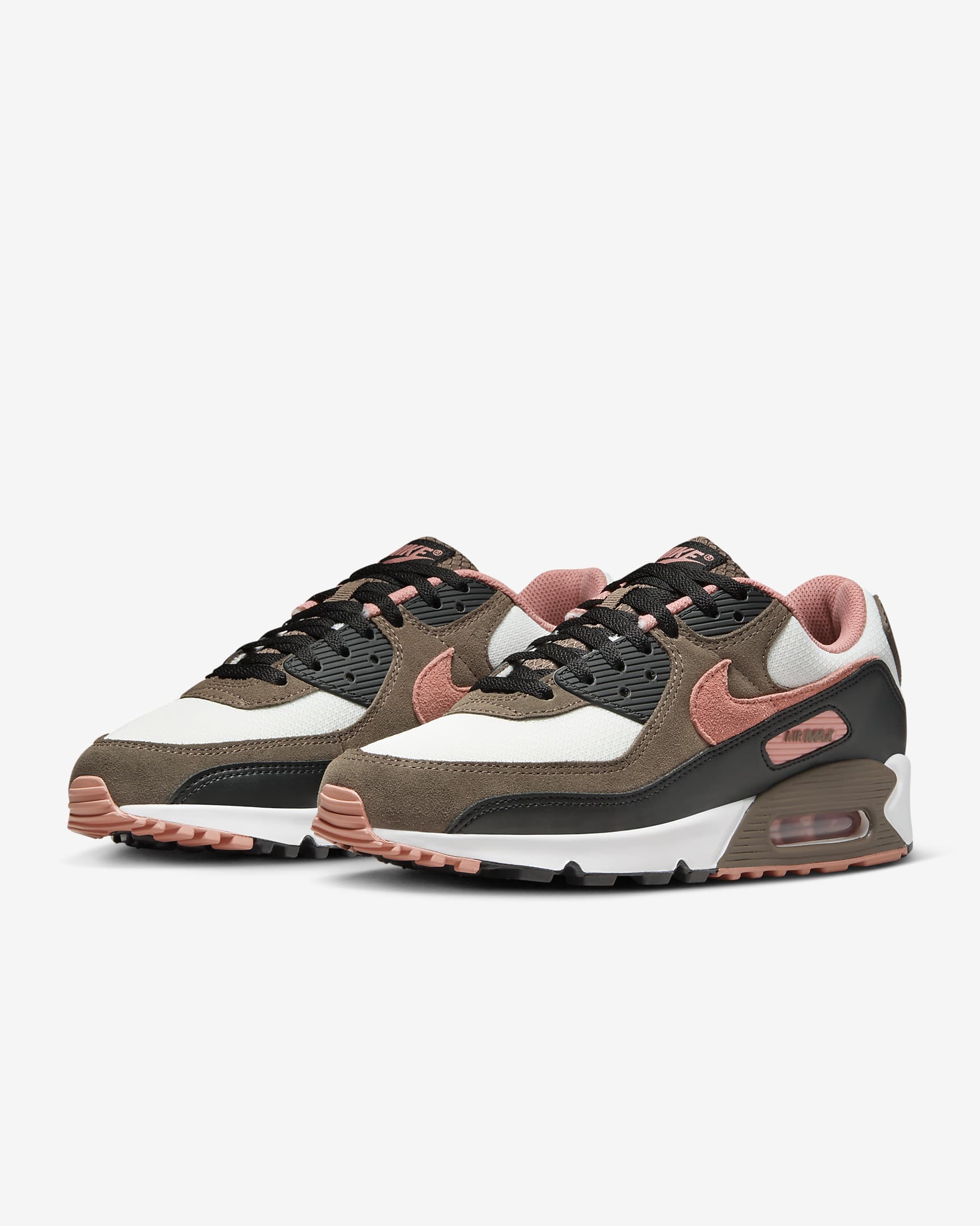 Nike Air Max 90 Men's Shoes - Summit White/Ironstone/Black/Red Stardust