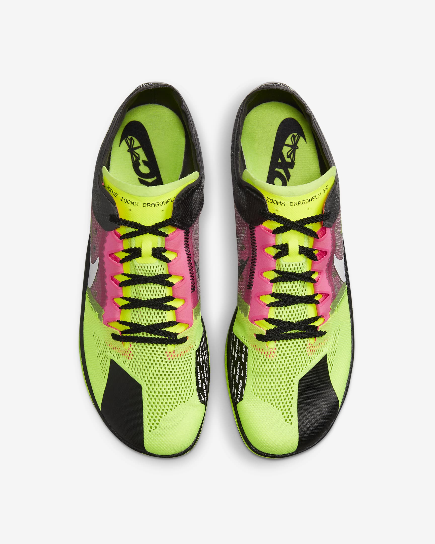 Nike ZoomX Dragonfly XC Cross-Country Spikes - Volt/Black/Hyper Pink/White