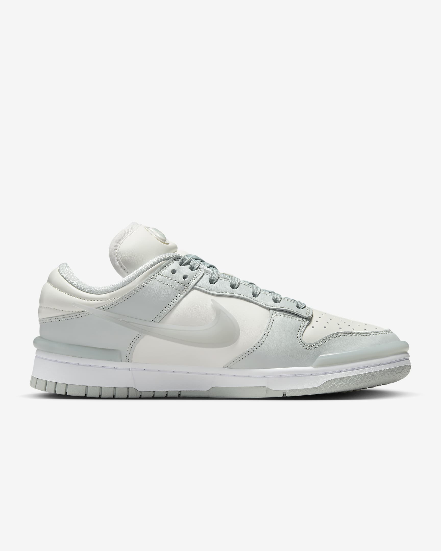 Nike Dunk 低筒 Twist 女鞋 - Light Silver/白色/Sail