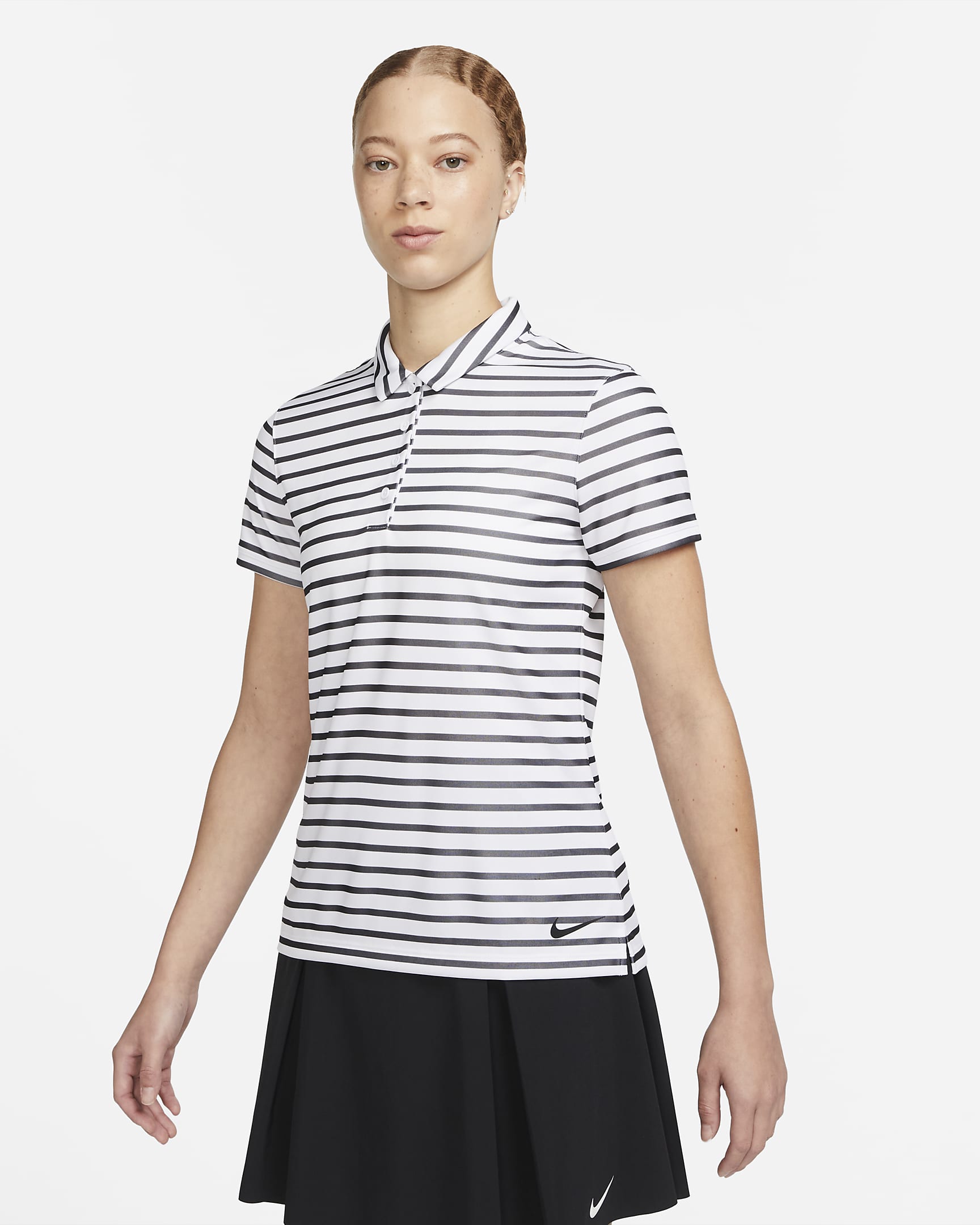 Nike Dri Fit Victory Womens Striped Golf Polo Nike Lu