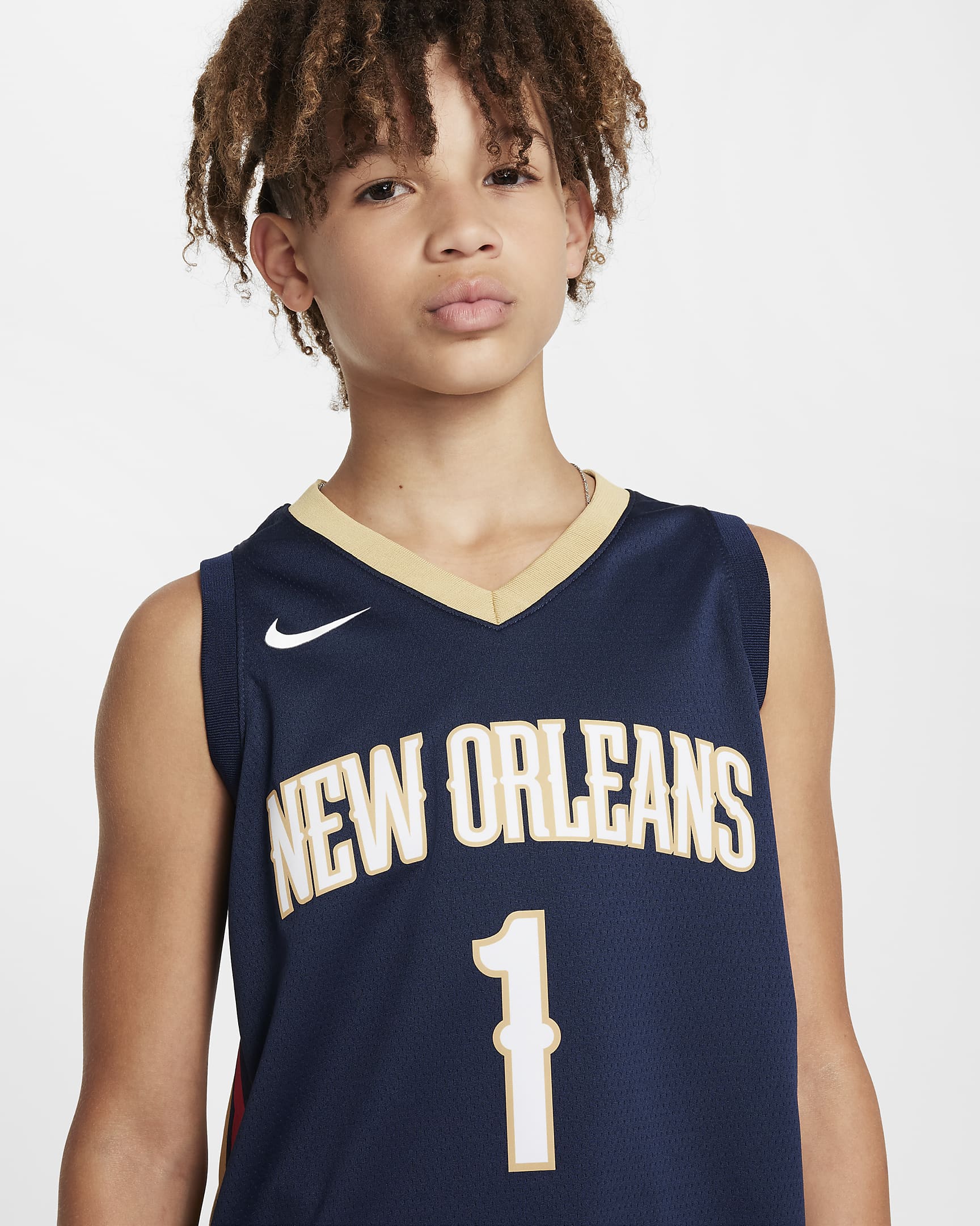New Orleans Pelicans 2023/24 Icon Edition Older Kids' NBA Swingman