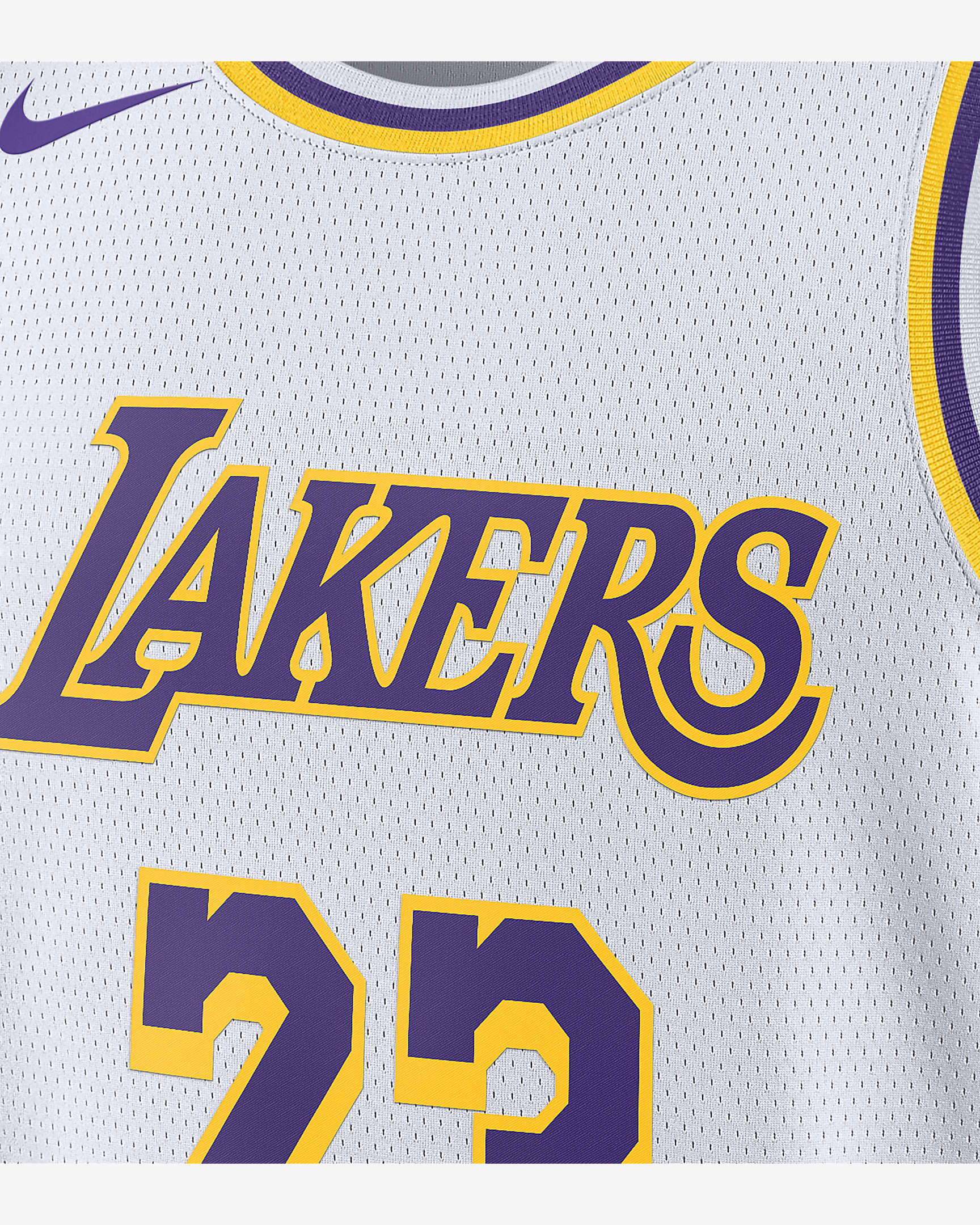 Los Angeles Lakers Association Edition 2022/23 Nike Dri-FIT NBA Swingman-drakt til herre - Hvit