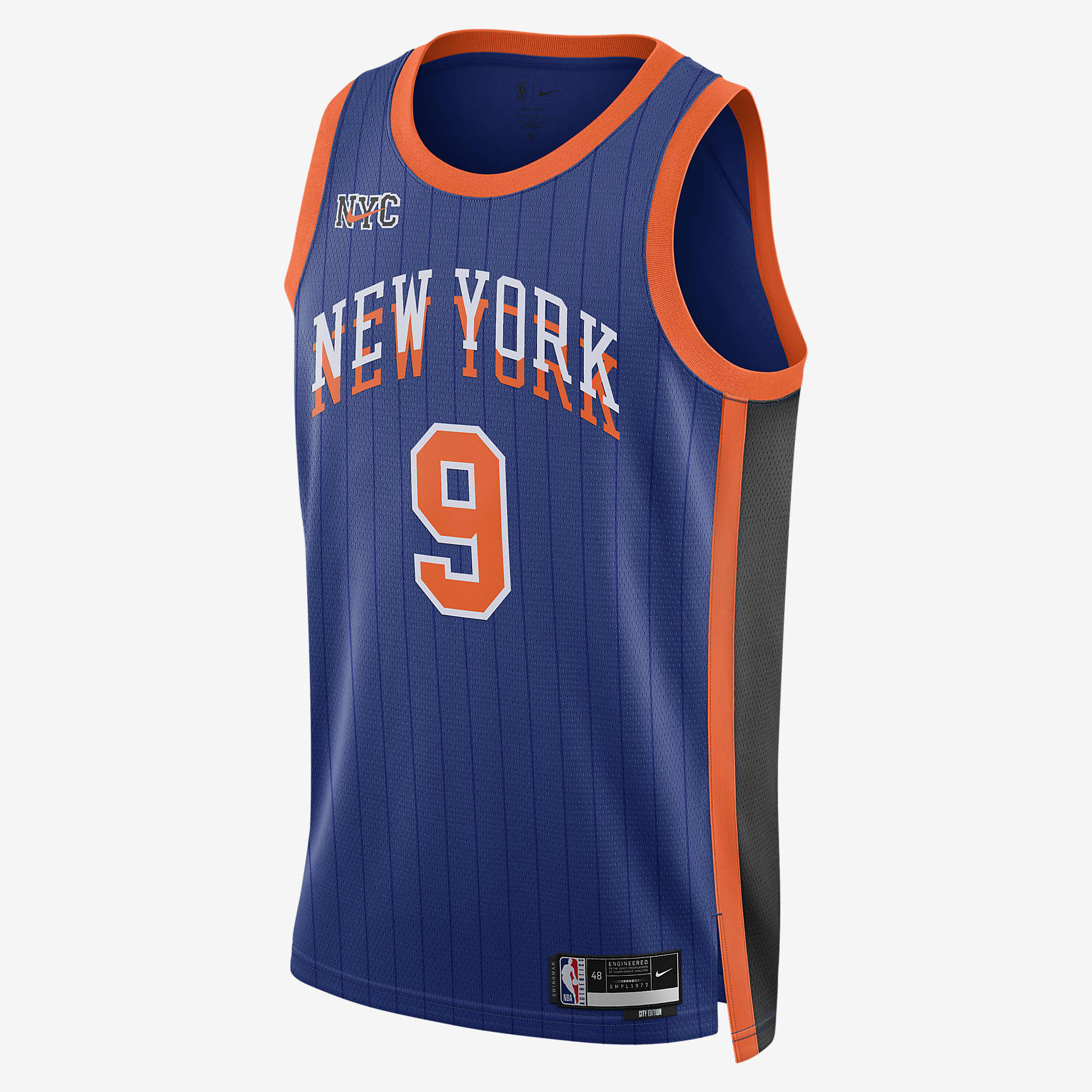 RJ Barrett New York Knicks 2023/24 City Edition Men's Nike DriFIT NBA