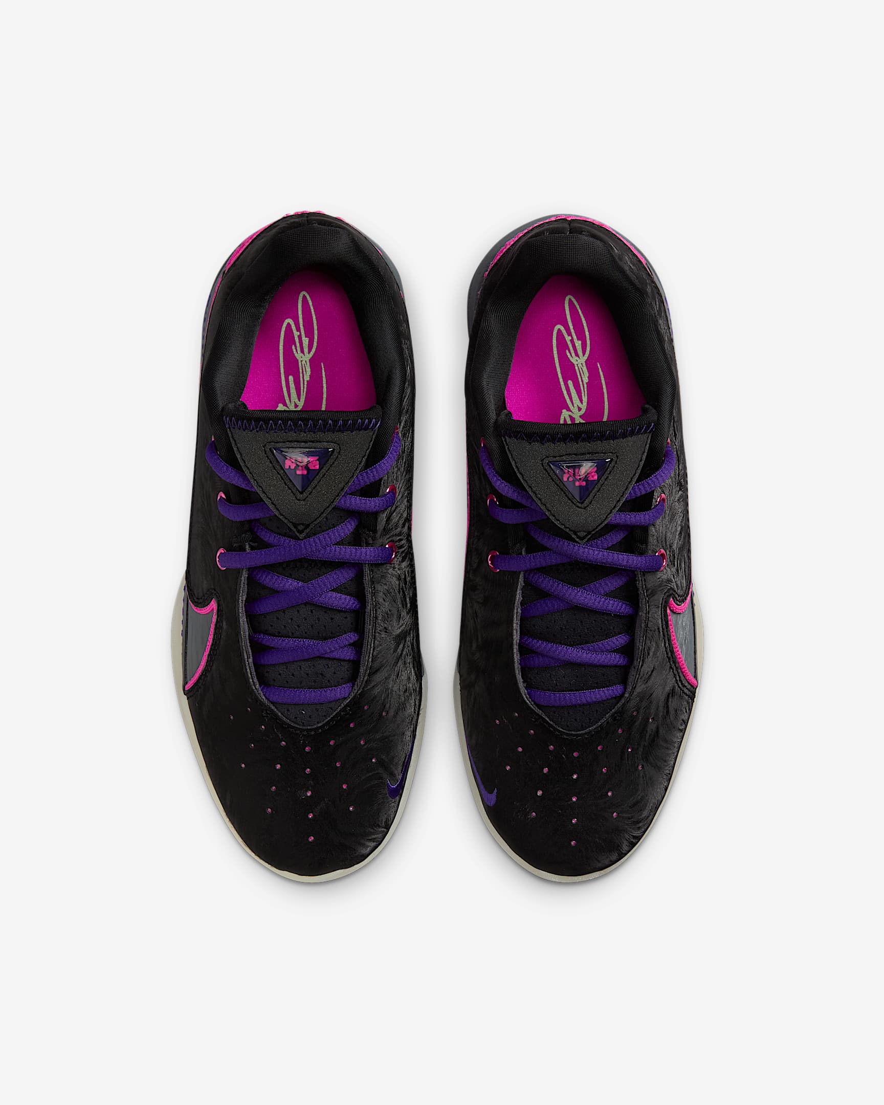 LeBron XXII Big Kids' Basketball Shoes - Black/Dark Grey/Field Purple/Laser Fuchsia