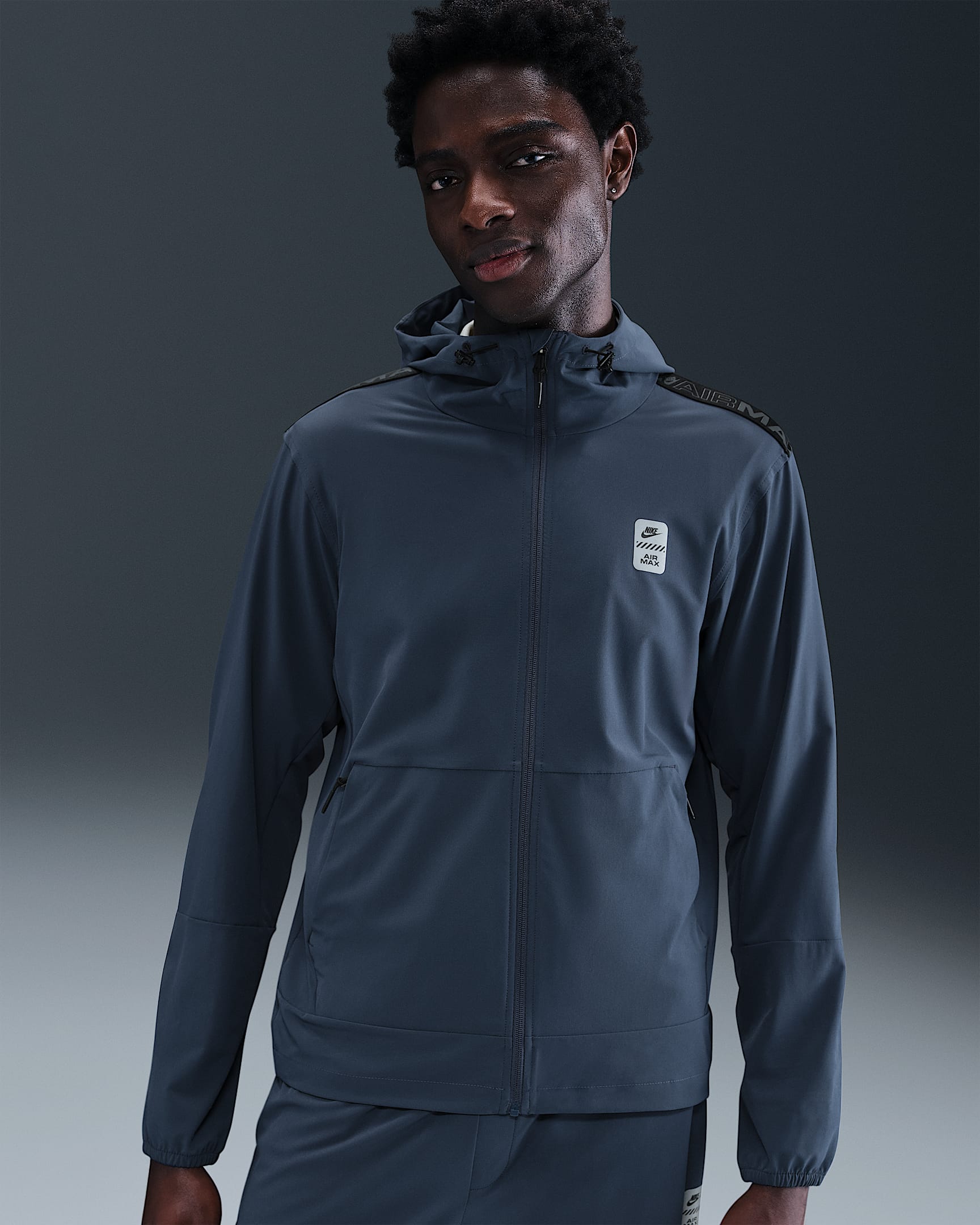 Nike Air Max Men's Woven Jacket - Thunder Blue