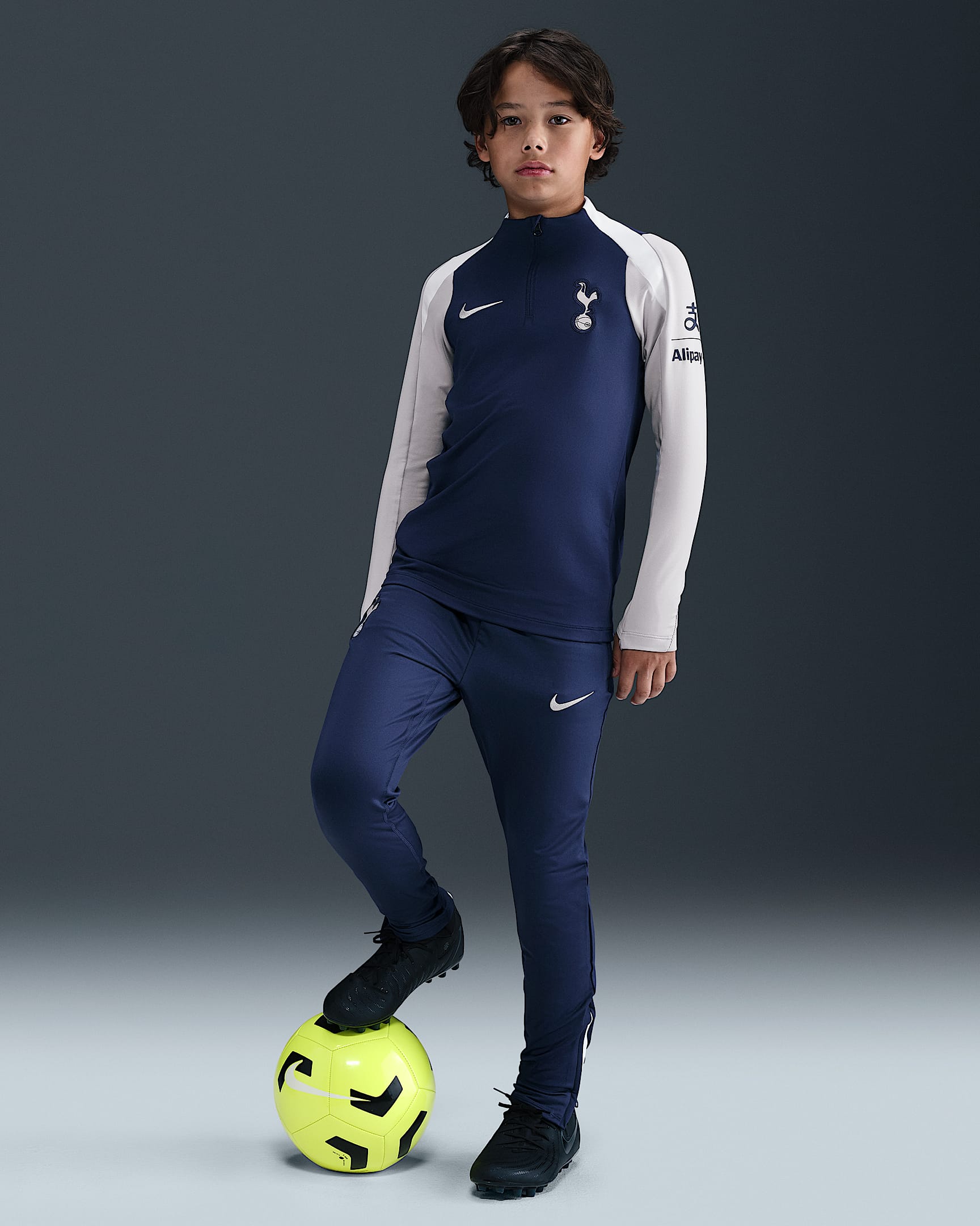 Pantalon de foot en maille Nike Dri-FIT Tottenham Hotspur Strike pour ado - Binary Blue/Blanc/Light Iron Ore