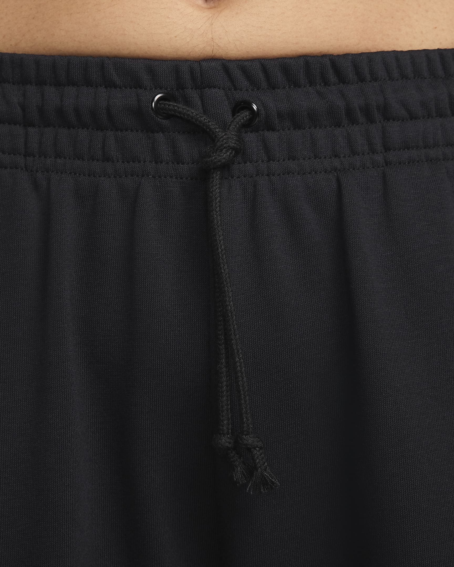 Nike Sportswear Phoenix Fleece Women's High-Waisted Oversized French Terry Tracksuit Bottoms - Black/Sail