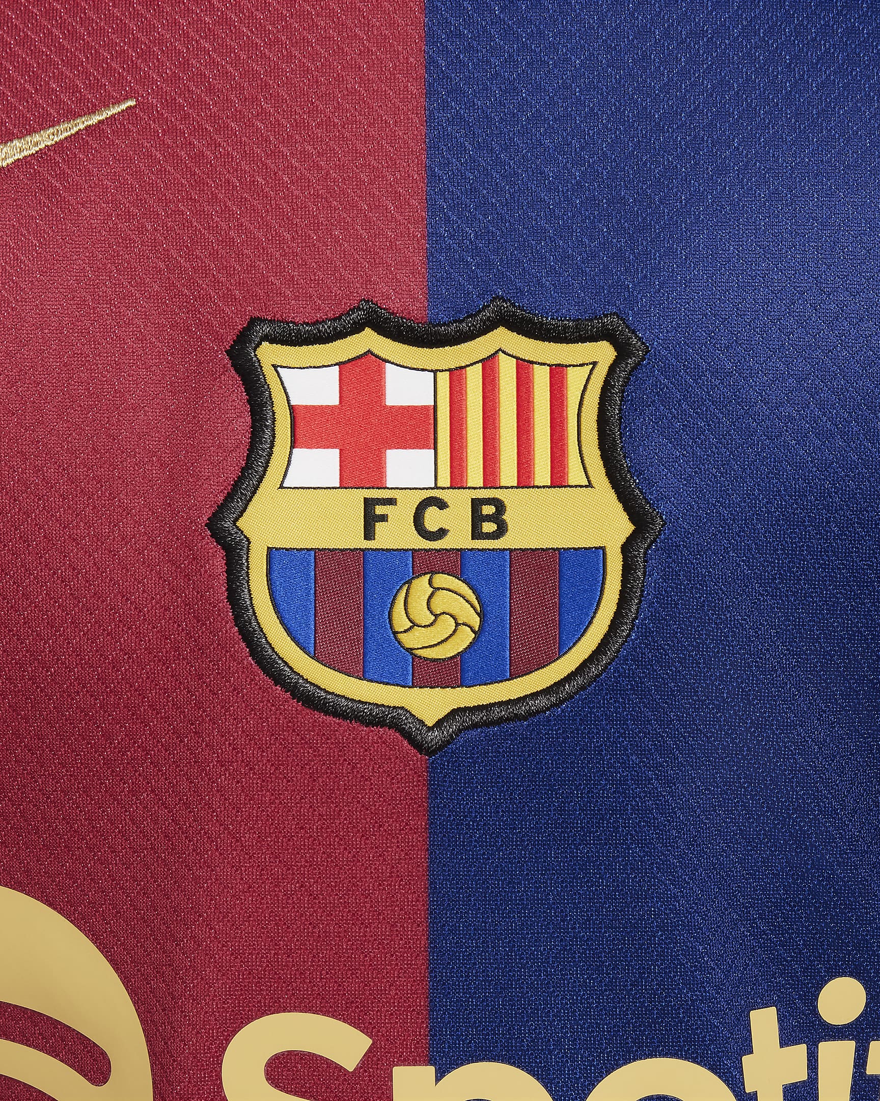 Maillot de foot replica Nike Dri-FIT FC Barcelona 2024/25 Stadium Domicile pour ado - Deep Royal Blue/Noble Red/Midnight Navy/Club Gold