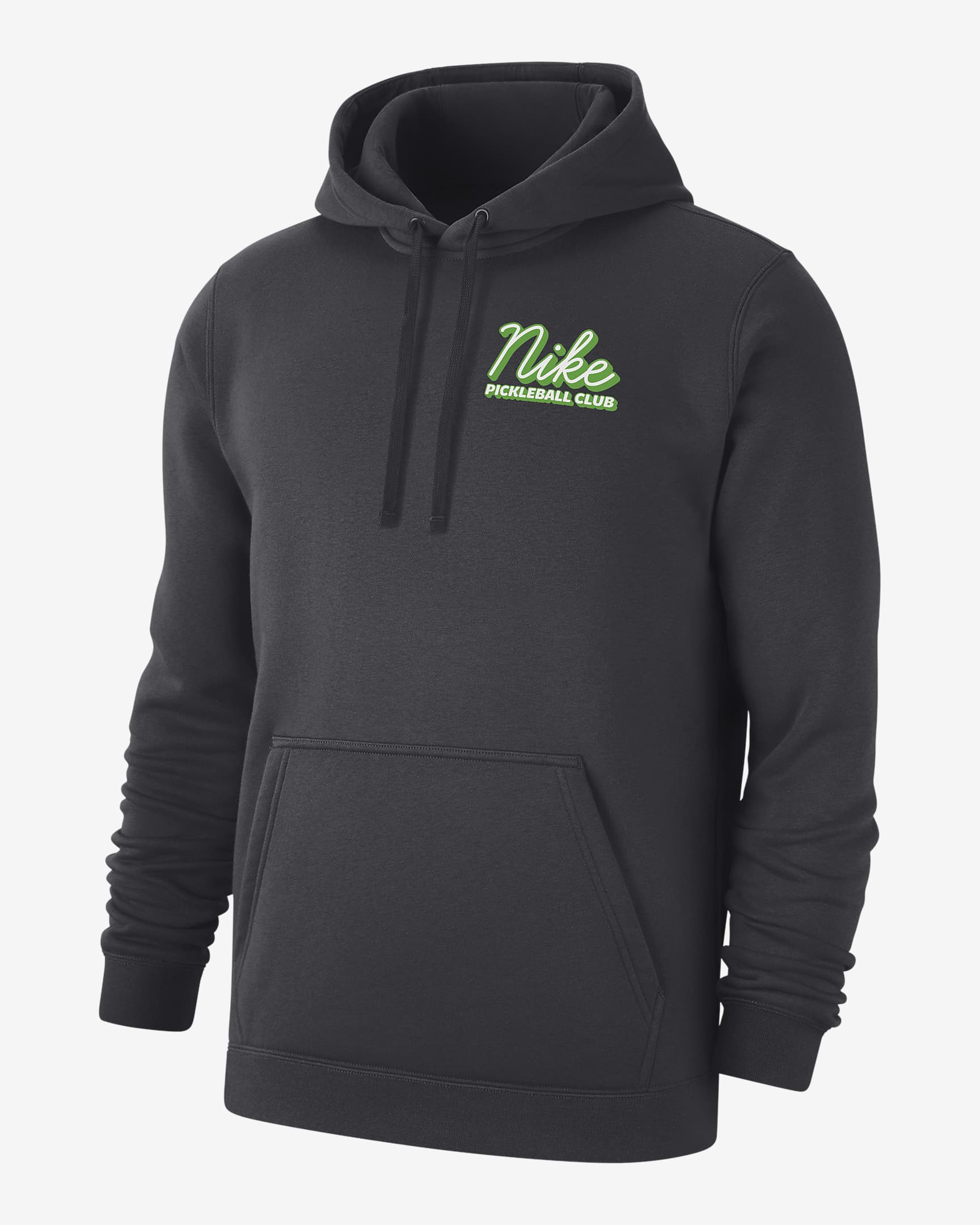 Sudadera de pickleball con gorro y sin cierre para hombre Nike Club Fleece - Antracita