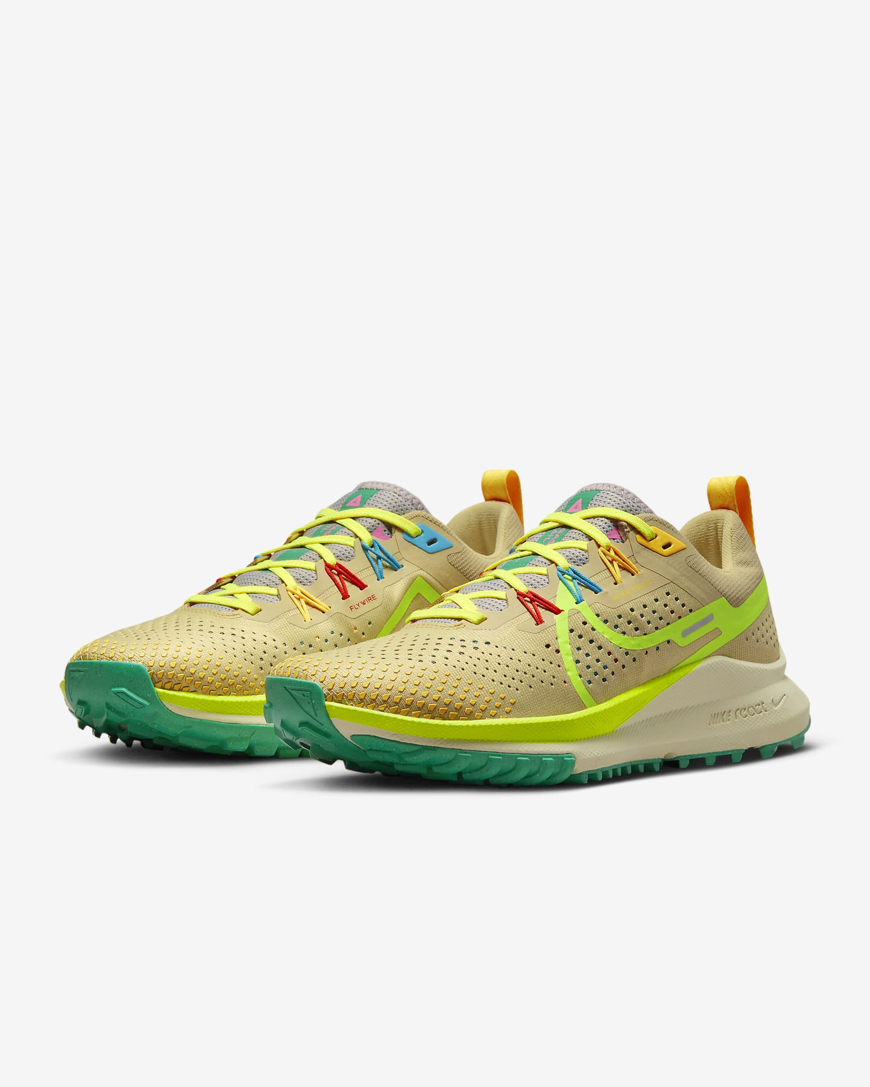 Nike Pegasus Trail 4 Women's Trail-running Shoes - Team Gold/Baltic Blue/Stadium Green/Volt