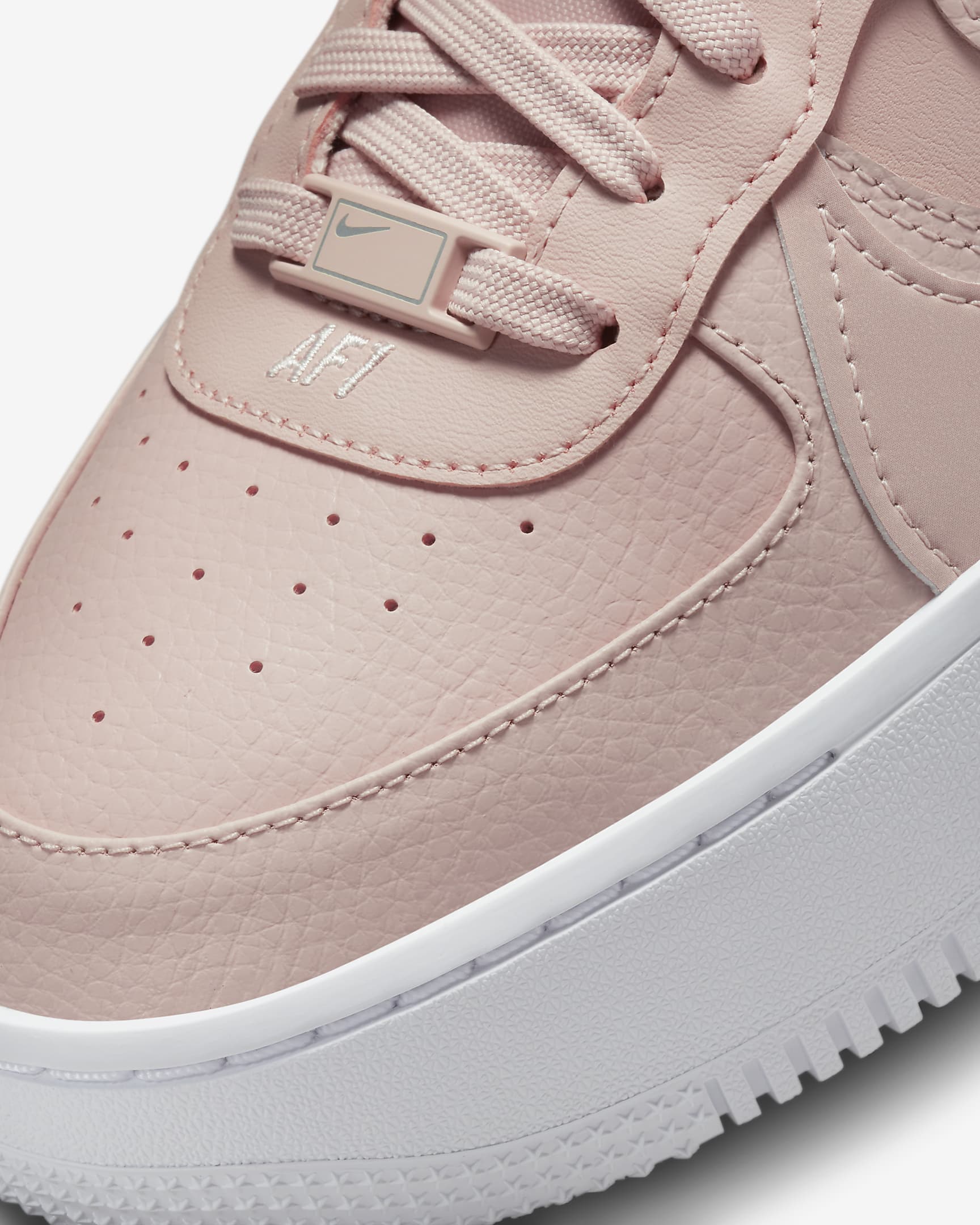 Nike Air Force 1 PLT.AF.ORM Women's Shoes - Pink Oxford/White/Light Soft Pink