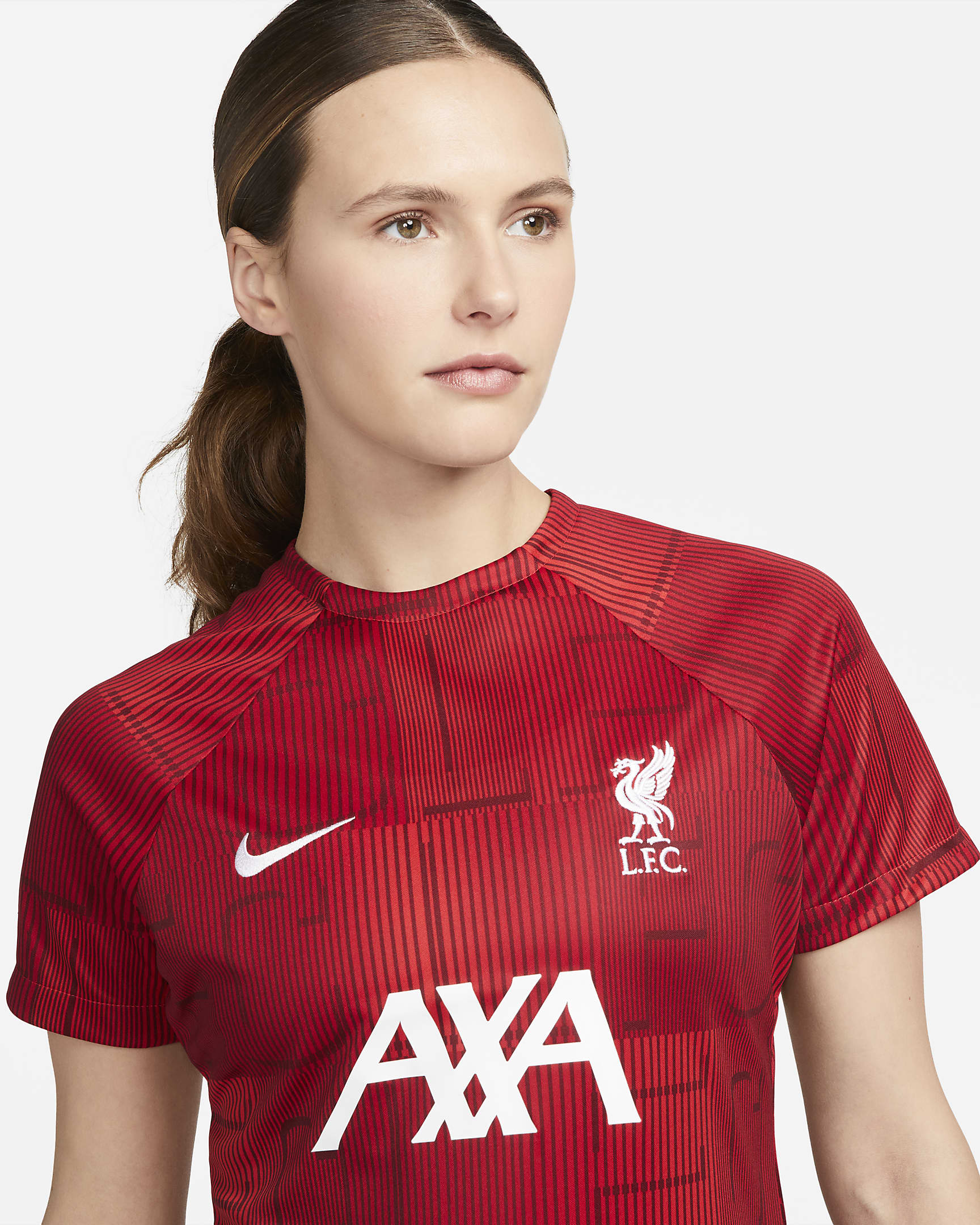 Liverpool F.C. Academy Pro Women's Nike Dri-FIT Pre-Match Football Top ...