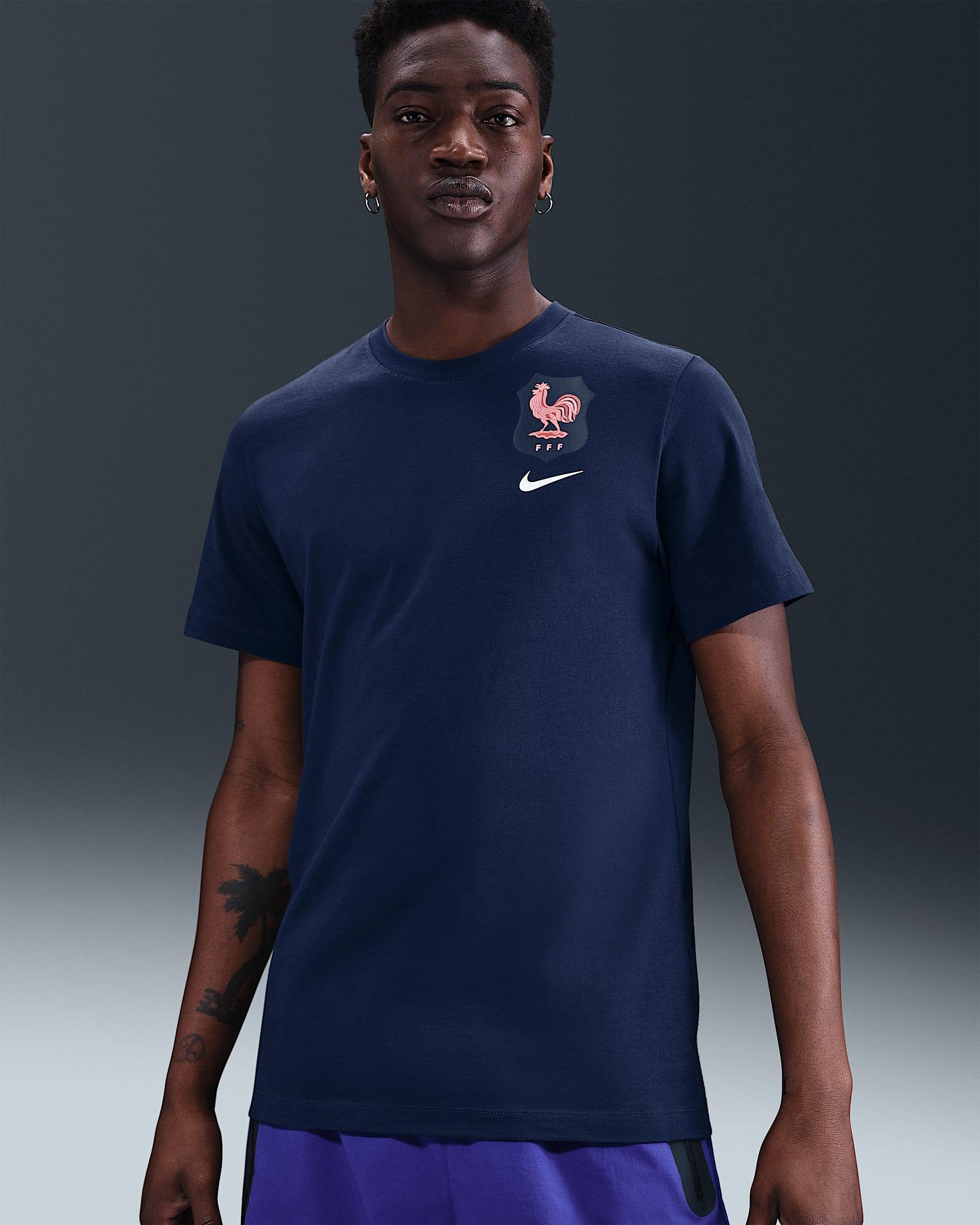 Frankreich Fußball-T-Shirt von Nike (Herren) - Blue Void