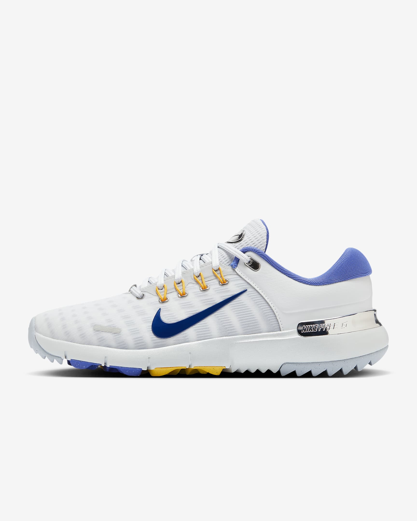 Nike Free Golf Erkek Golf Ayakkabısı - Pure Platinum/University Gold/Wolf Grey/Astronomy Blue