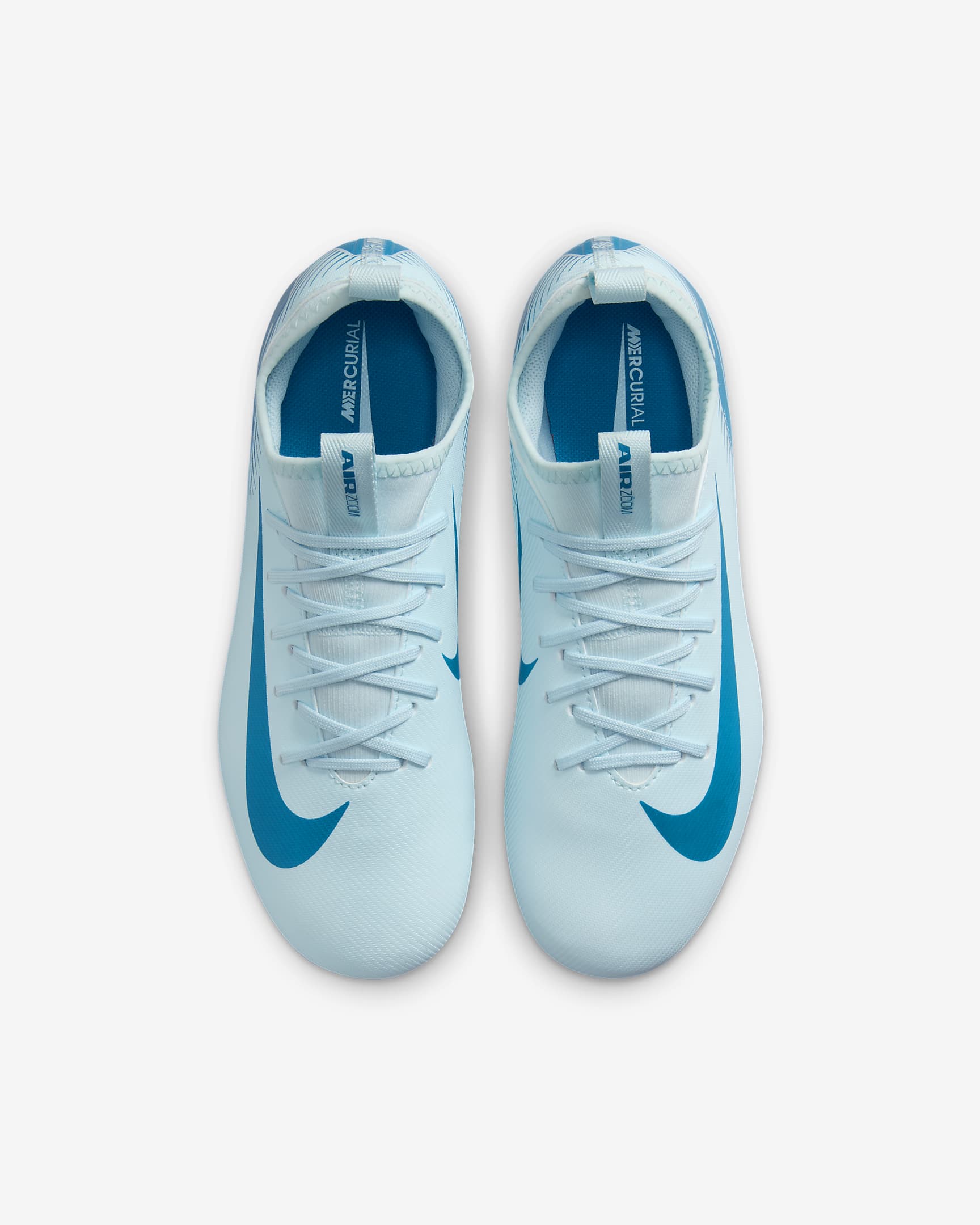 Nike Jr. Mercurial Vapor 16 Academy Little/Big Kids' HG Low-Top Soccer Cleats - Glacier Blue/Blue Orbit