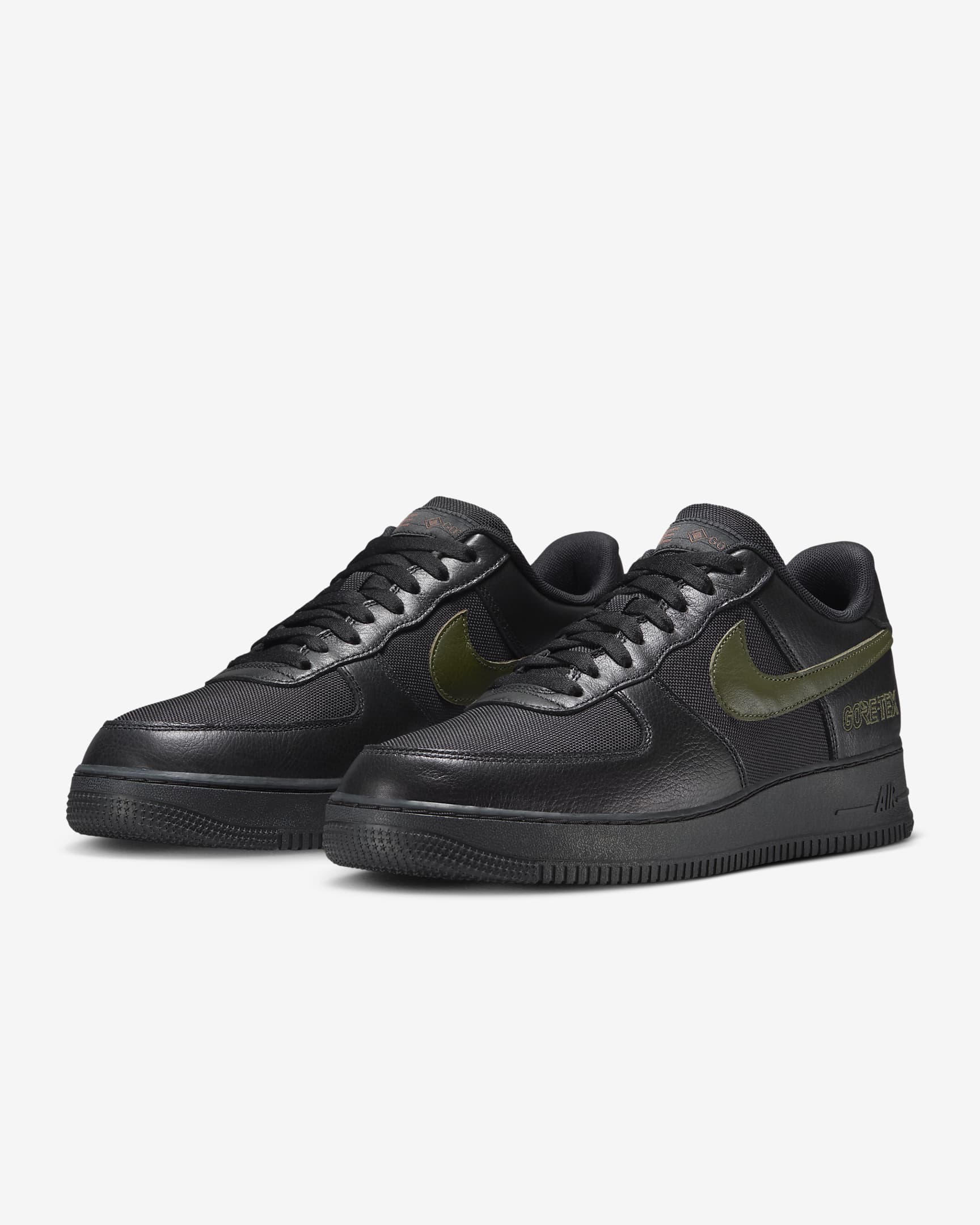 Chaussure imperméable Nike Air Force 1 Low GORE-TEX - Noir/Cargo Khaki