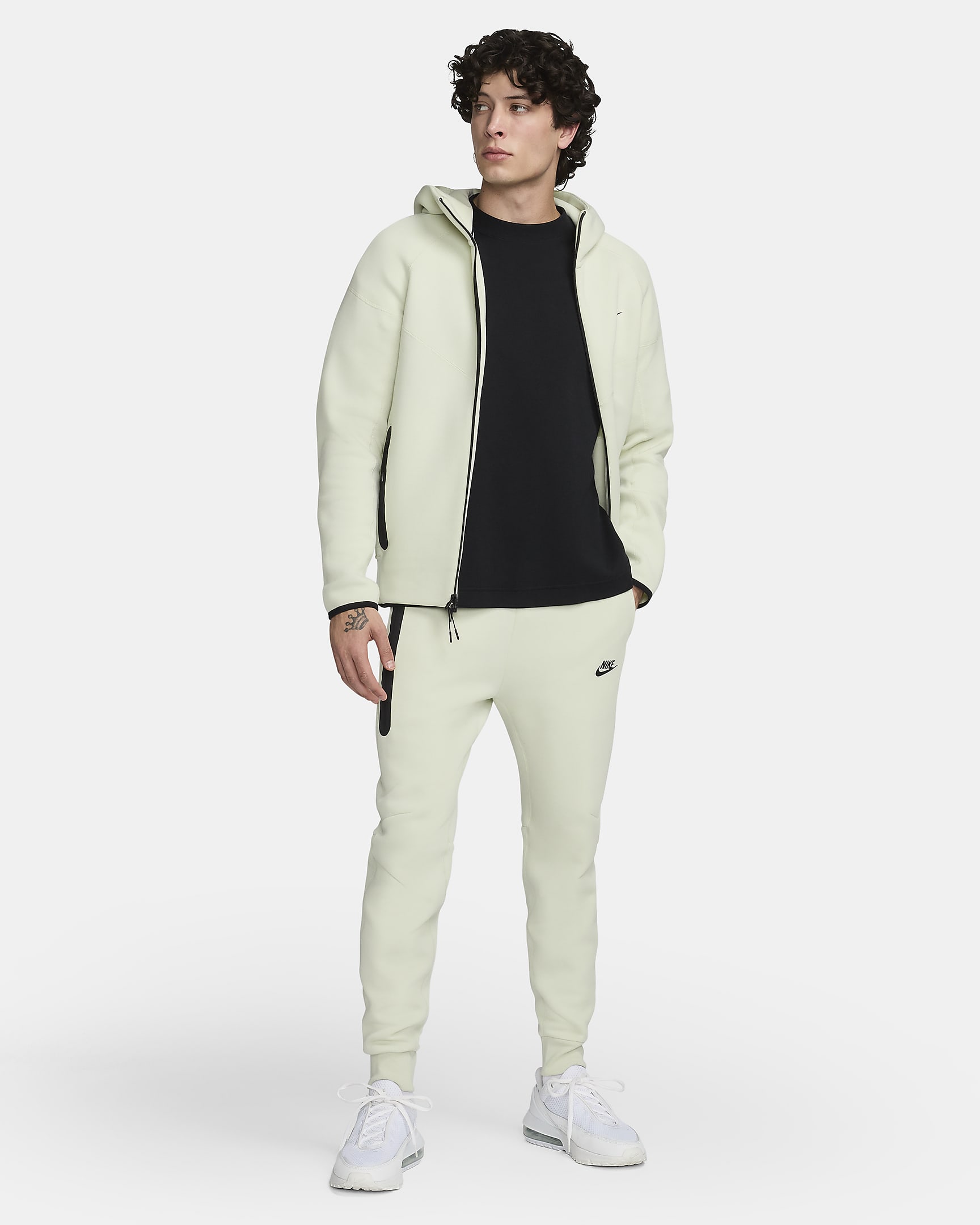 Calças desportivas Nike Sportswear Tech Fleece para homem - Sea Glass/Preto