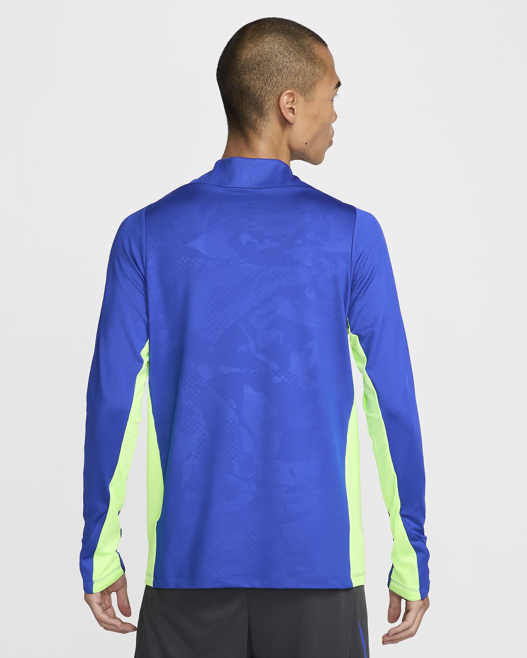 F.C. Barcelona Strike Third Men's Nike Dri-FIT Football Knit Drill Top - Old Royal/Old Royal/Lime Blast/Lime Blast