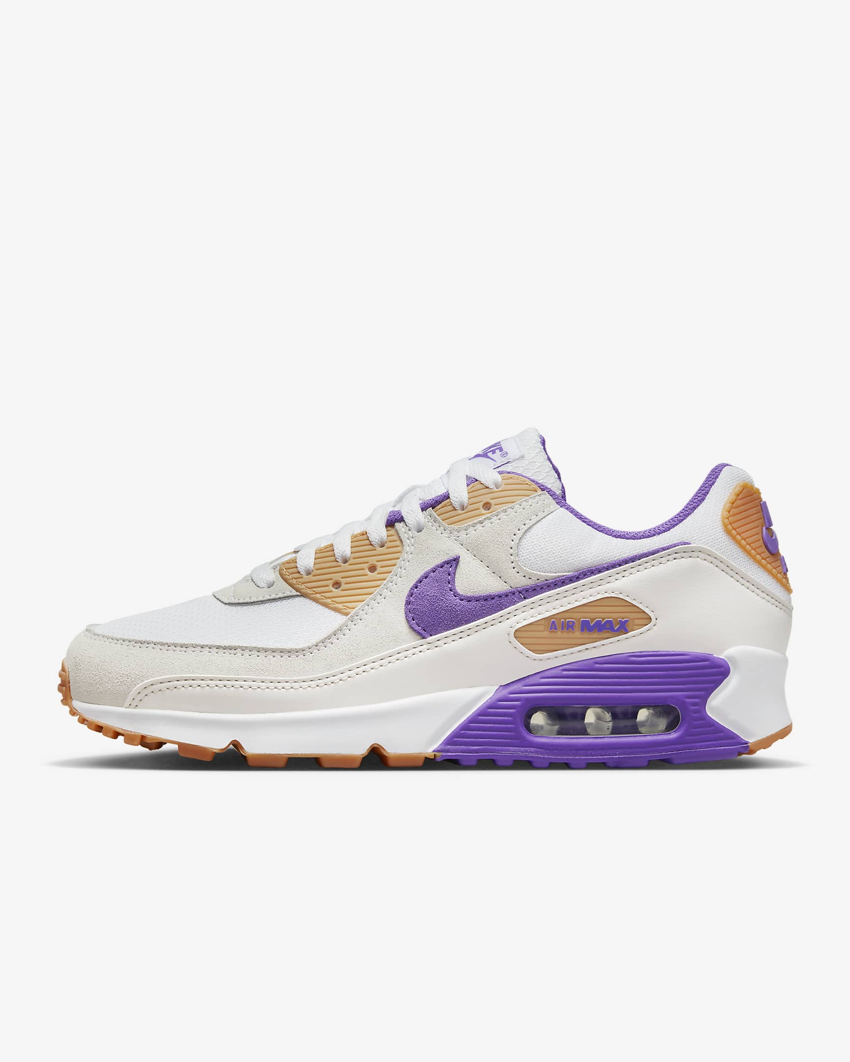 Nike Air Max 90 Men's Shoes - White/Phantom/Citron Tint/Action Grape