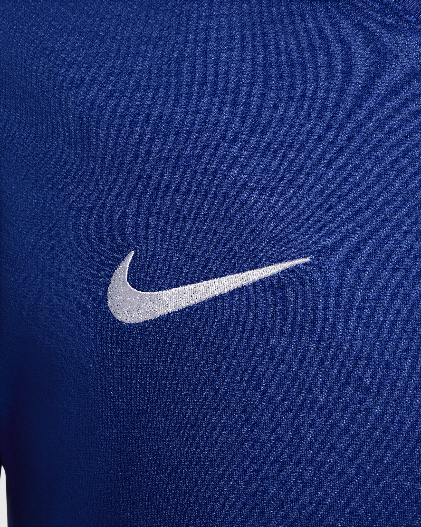 Jersey de fútbol Nike Dri-FIT Replica del USWNT visitante 2024 Stadium para mujer - Azul eléctrico/Blanco/Blanco