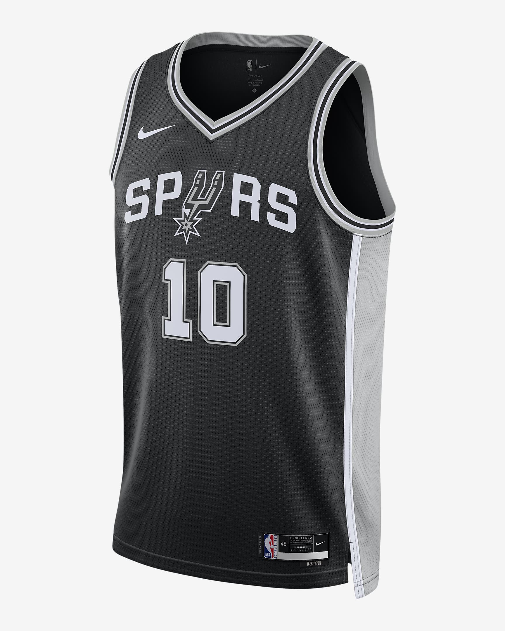 San Antonio Spurs Icon Edition 2022/23 Nike Dri-FIT NBA Swingman Jersey ...